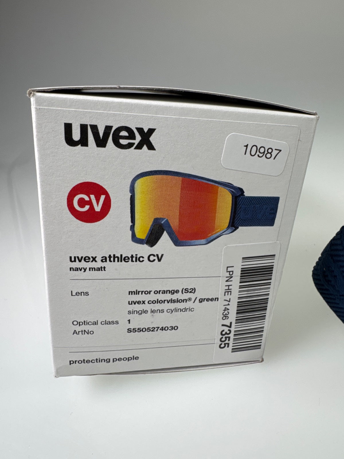 uvex athletic CV Skibrille - Anti-Fog, Kontrast #10987