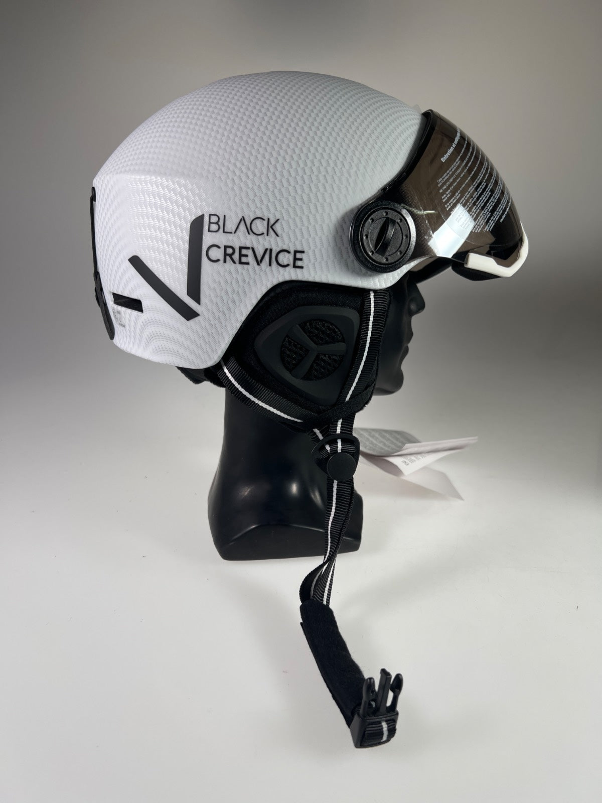 Black Crevice Kaprun Skihelm mit Visier - Größe 58-61cm #10430
