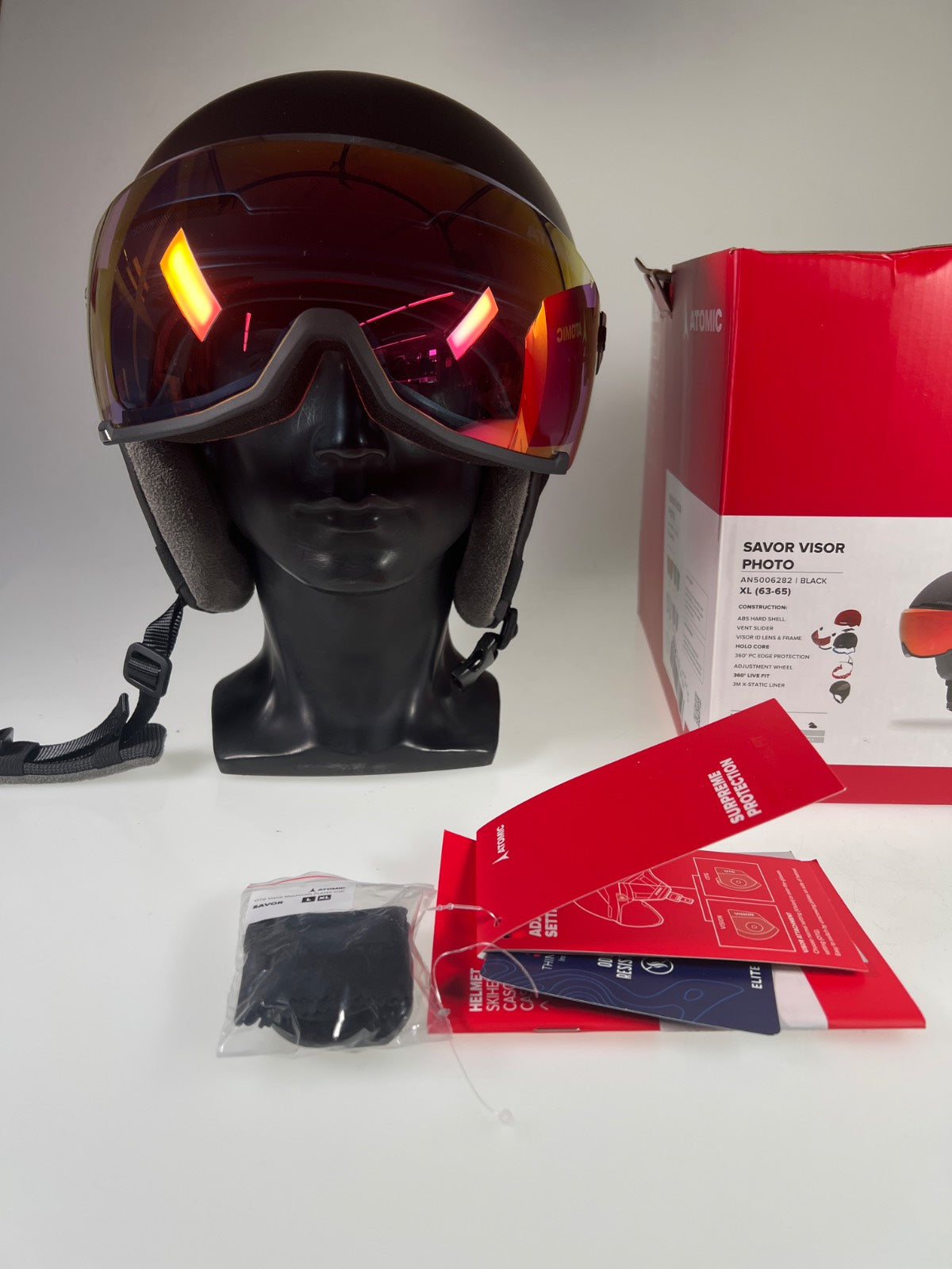 Atomic Savor Visor Photo Skihelm - Größe 63-65cm #10426