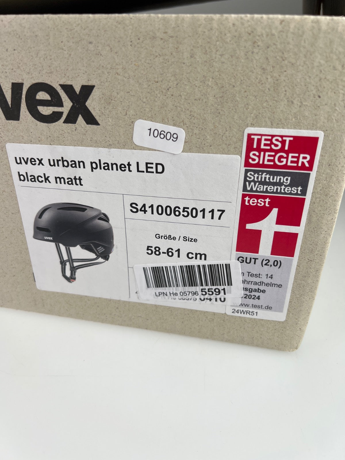 uvex urban Planet LED Fahrradhelm - Größe 58-61cm #10609