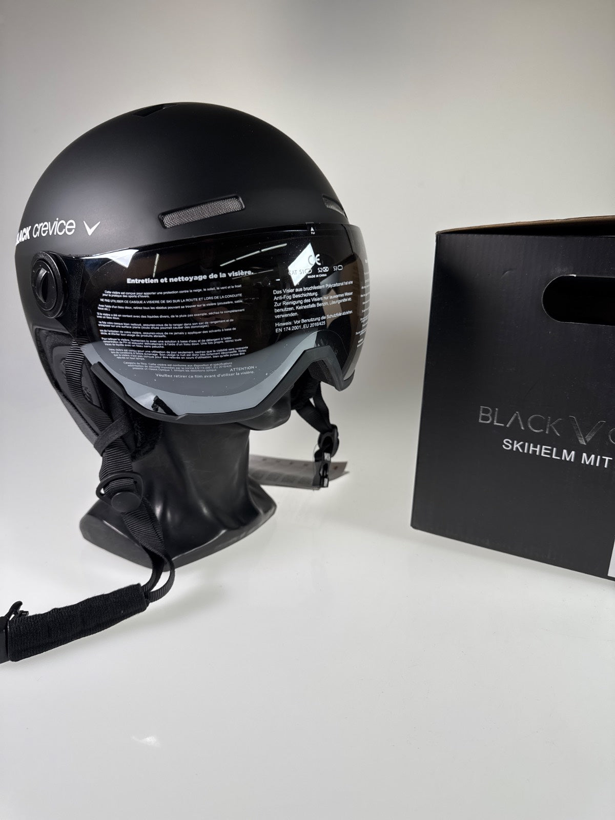 Black Gstaad Skihelm - Größe 58-61cm #11036