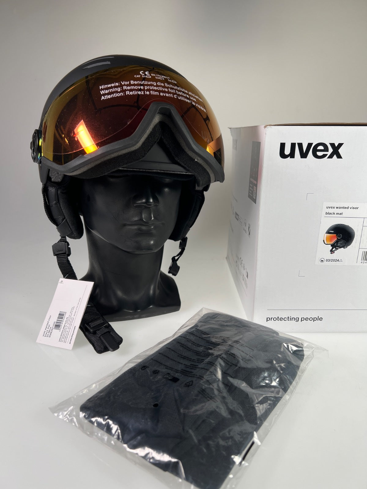 uvex Wanted Visor Skihelm - Größe 54-58cm #10486