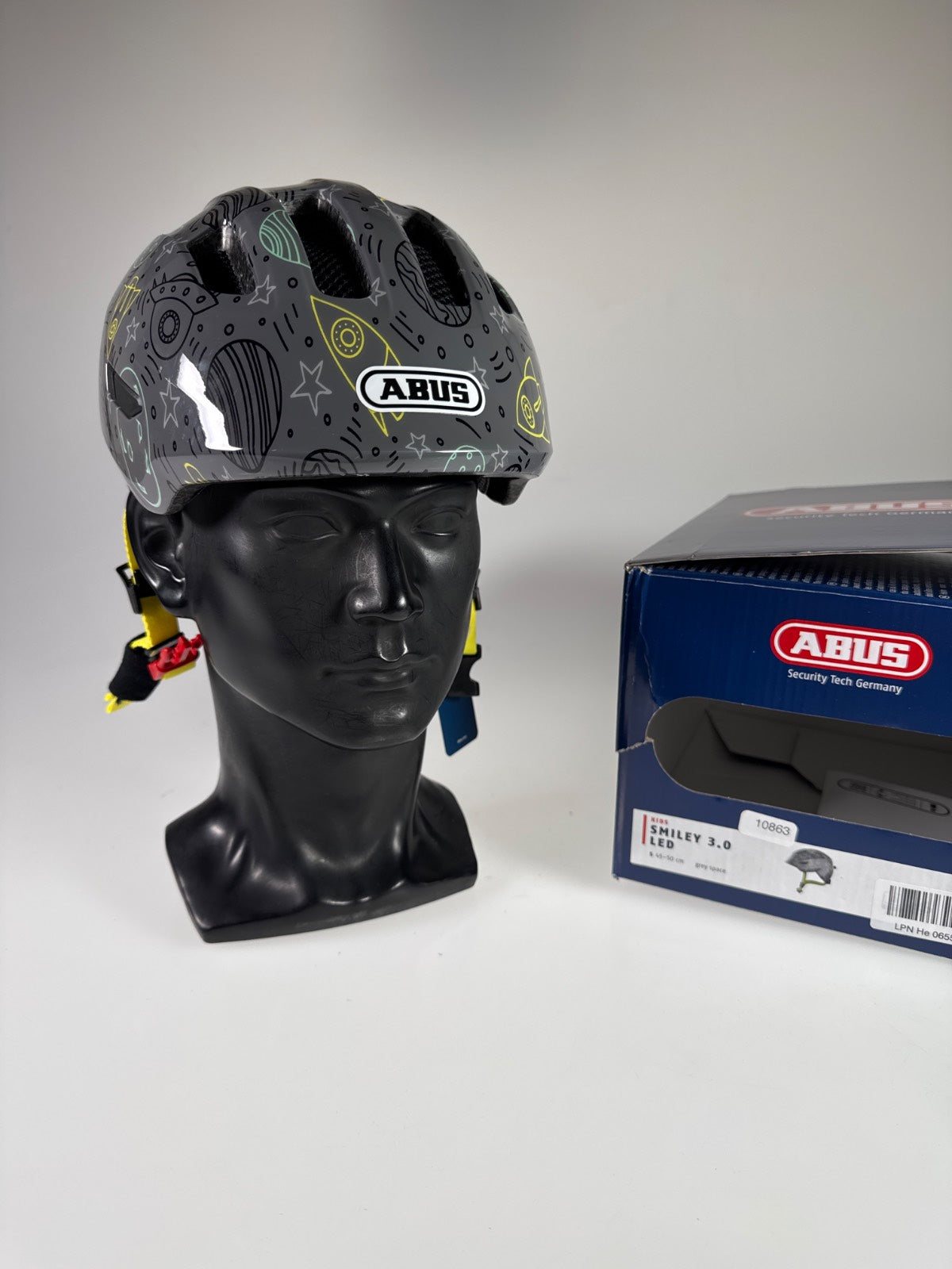 ABUS Smiley 3.0 LED Fahrradhelm - Größe 45-50cm #10863