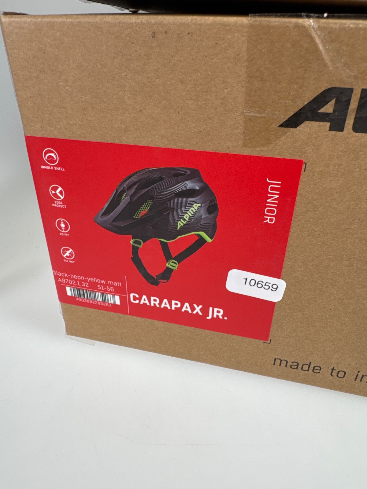 Alpina Carapax Junior Fahrradhelm - Größe 51-56cm #10659
