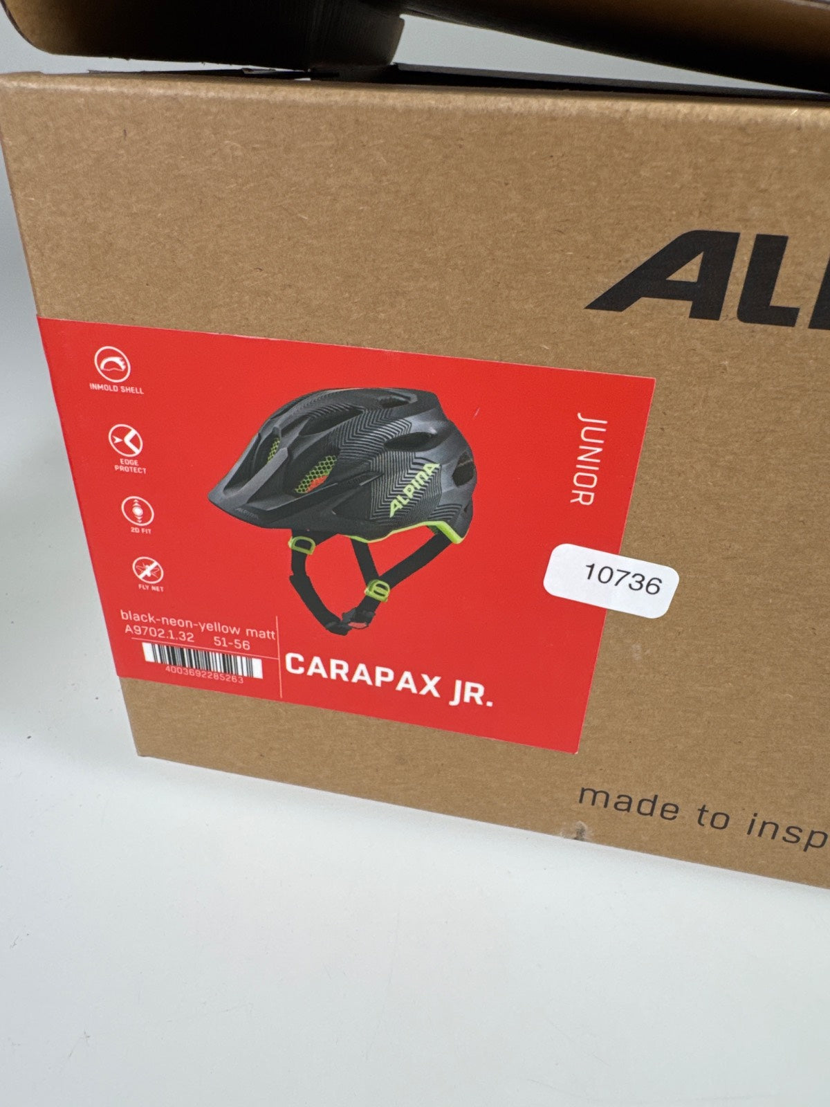 Alpina Carapax Junior Fahrradhelm - Größe 51-56cm #10736