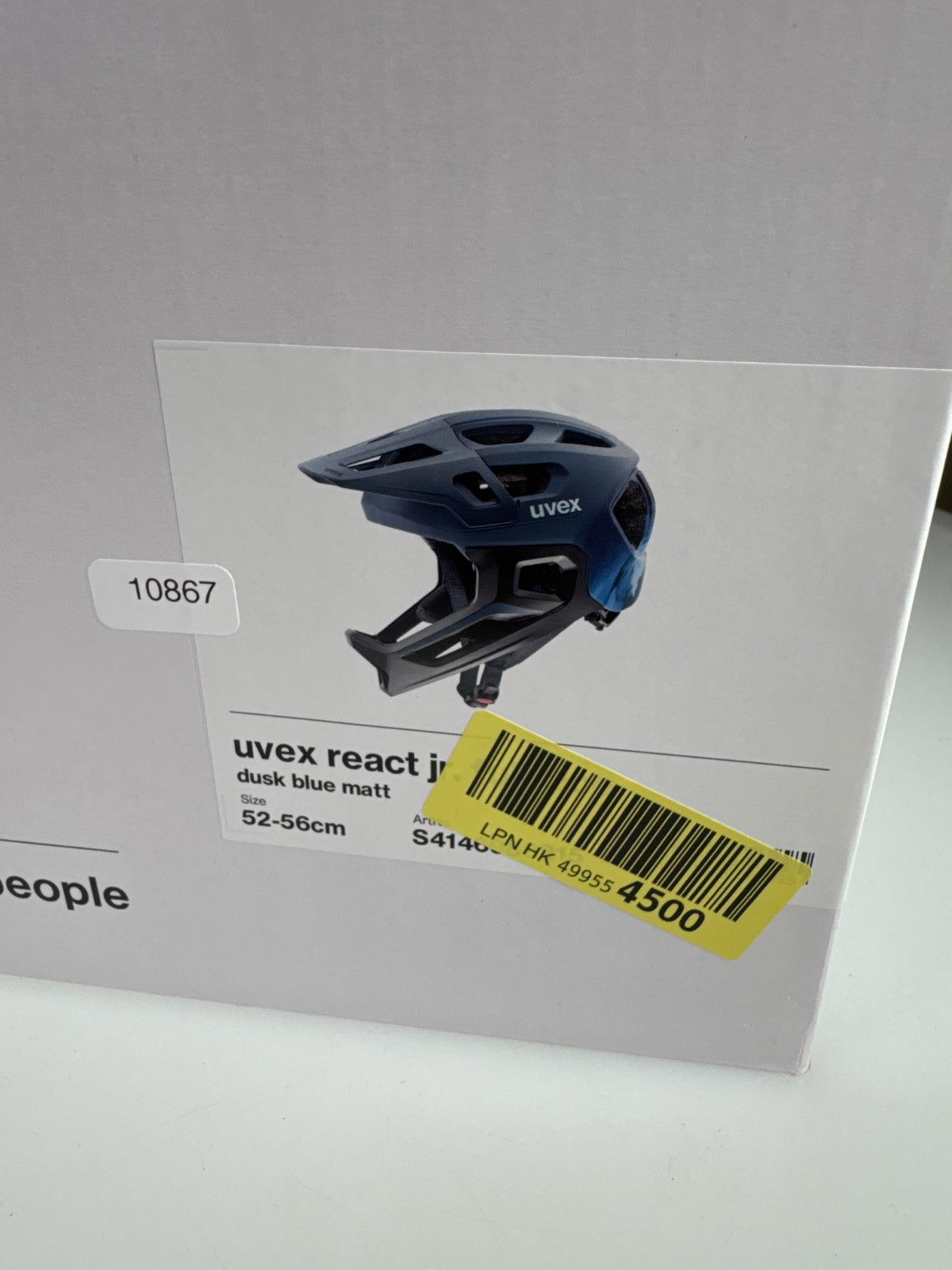 uvex React jr.fullface Fahrradhelm - Größe 52-56cm #10867