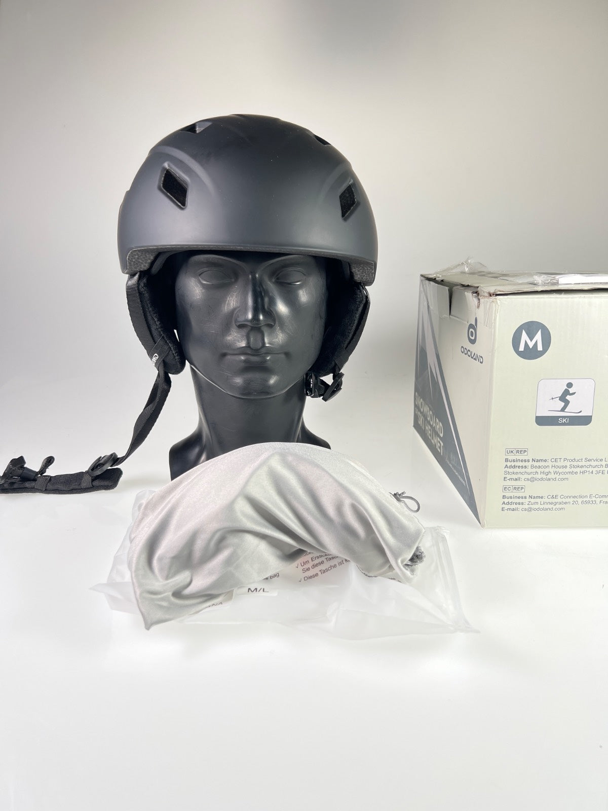 Odoland Skihelm mit Skibrille - Größe 55-59cm #10440