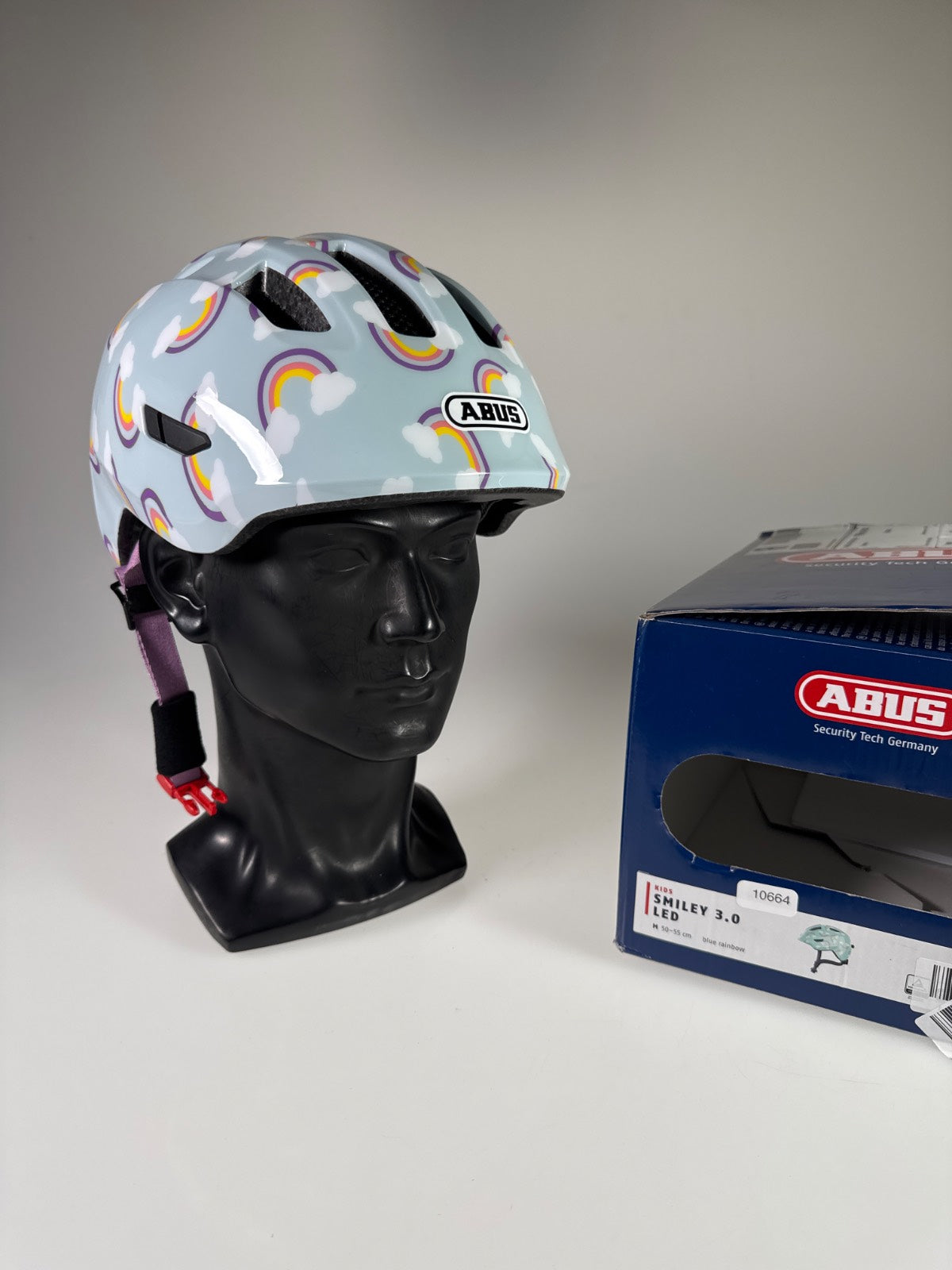 ABUS Smiley 3.0 LED Fahrradhelm - Größe 50-55cm #10664