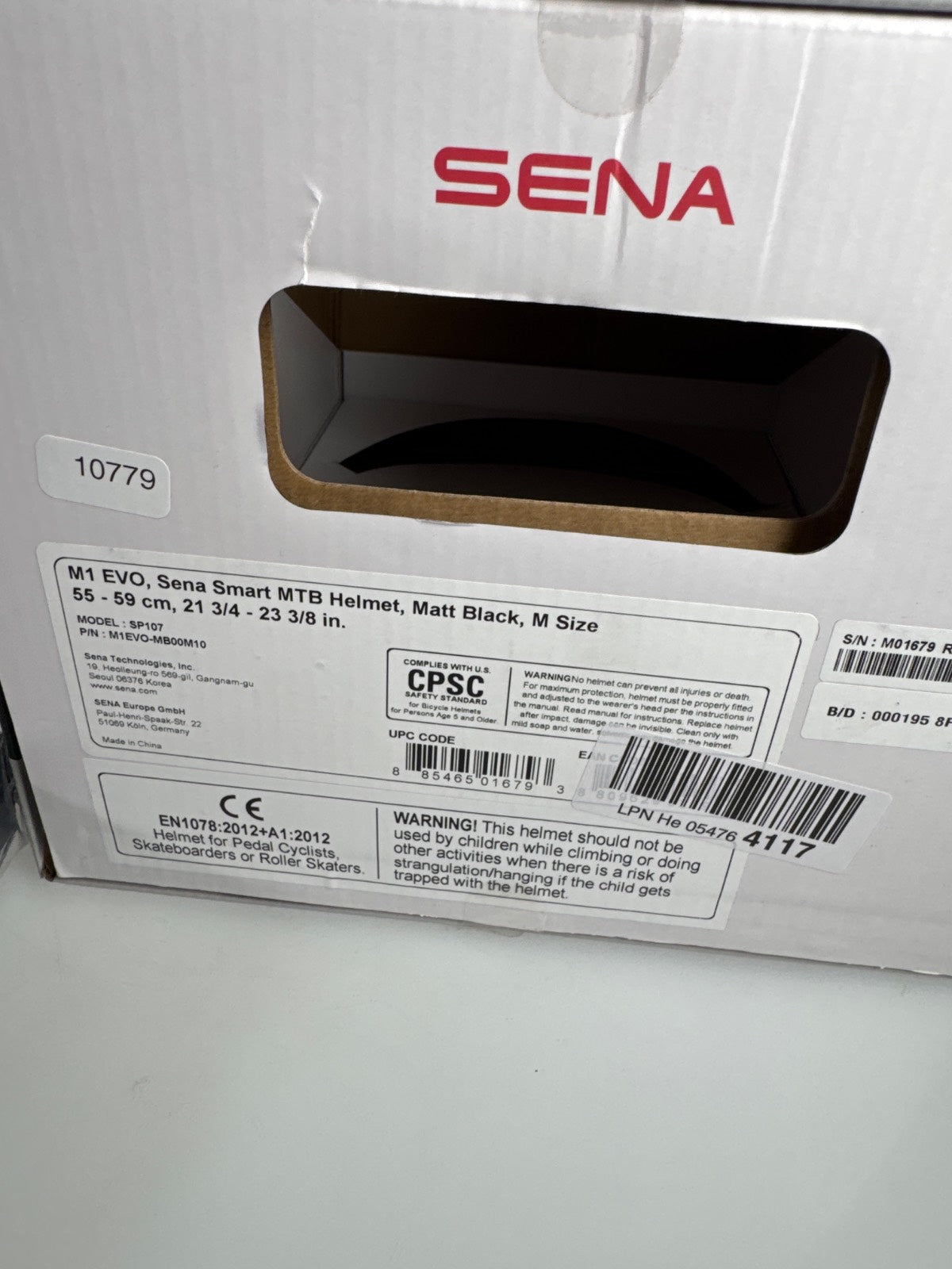 Sena M1 EVO Fahrradhelm - Größe 55-59cm #10779