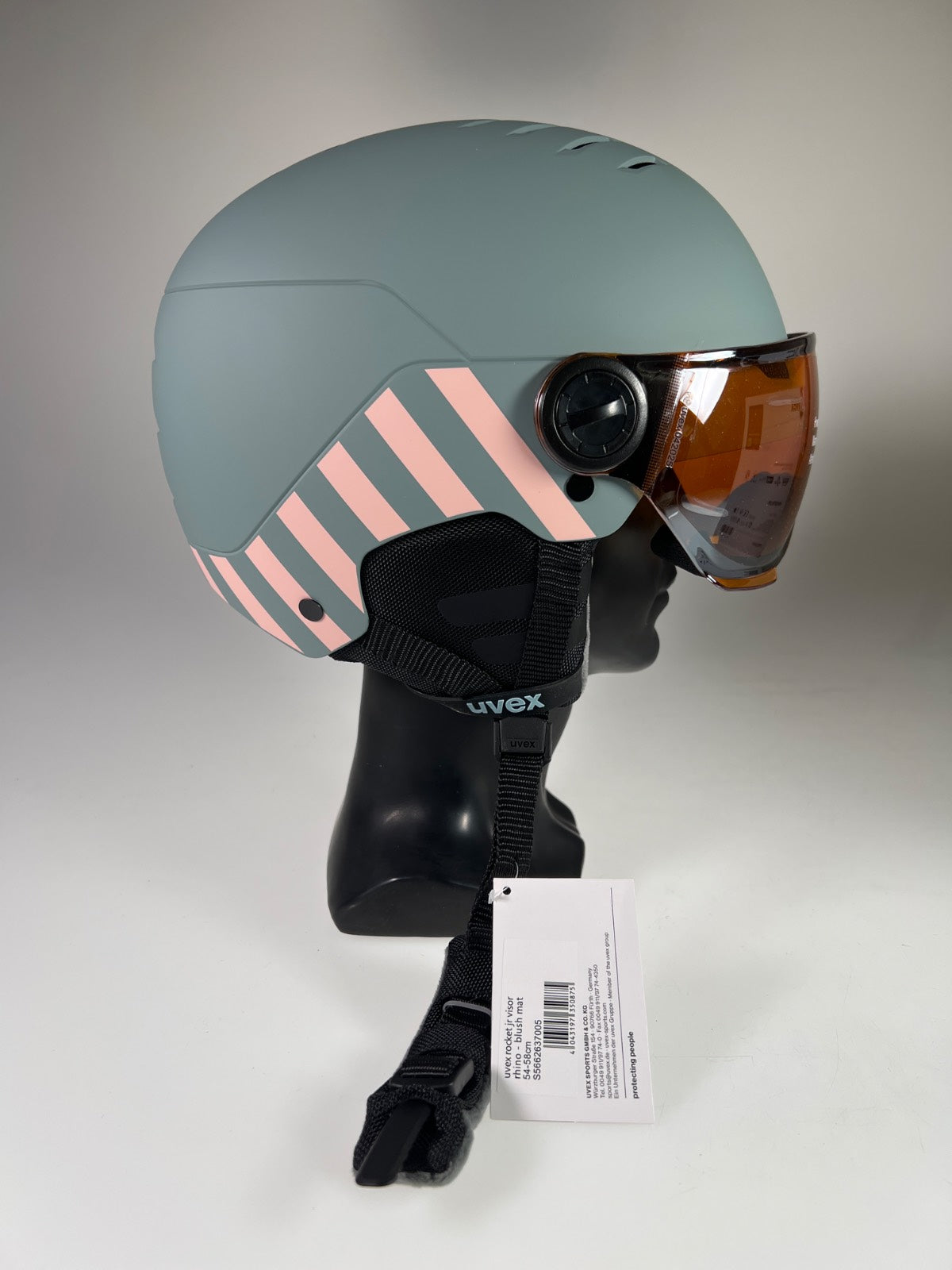 uvex Rocket Jr Visor Skihelm - Größe 54-58cm #10485