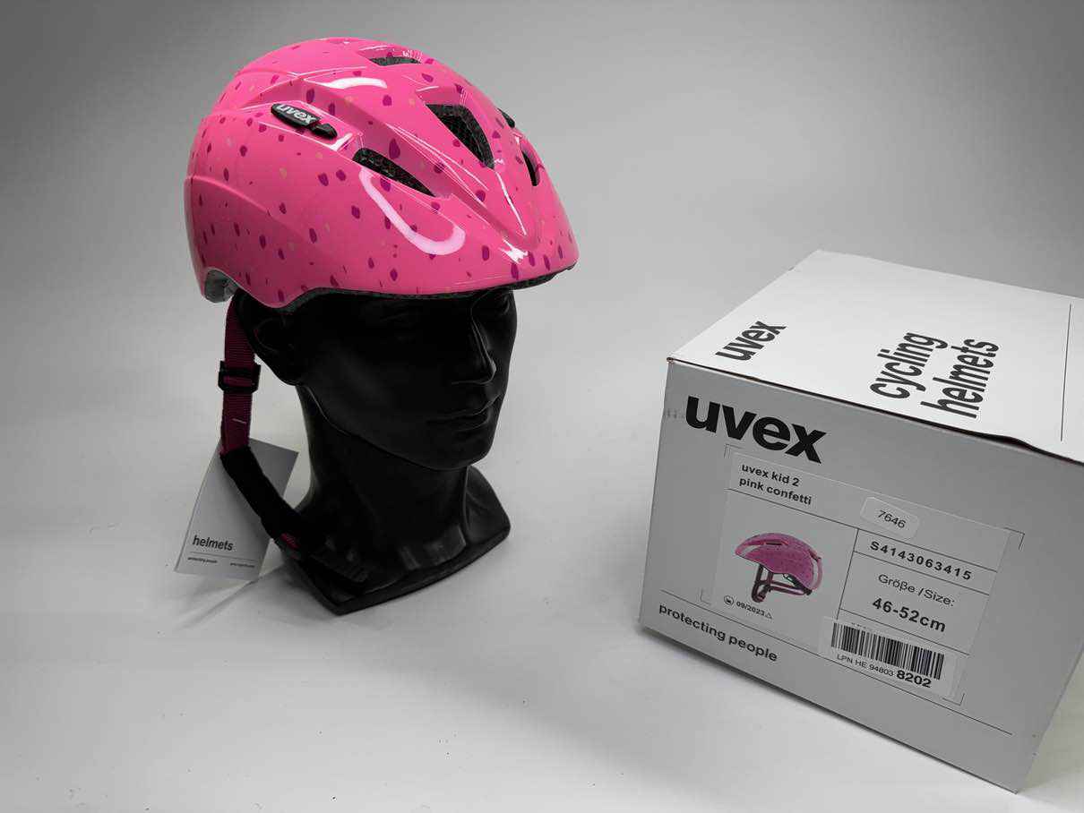 uvex Kid 2 Fahrradhelm - Größe 46-52cm #7646 - Black Forest Deals