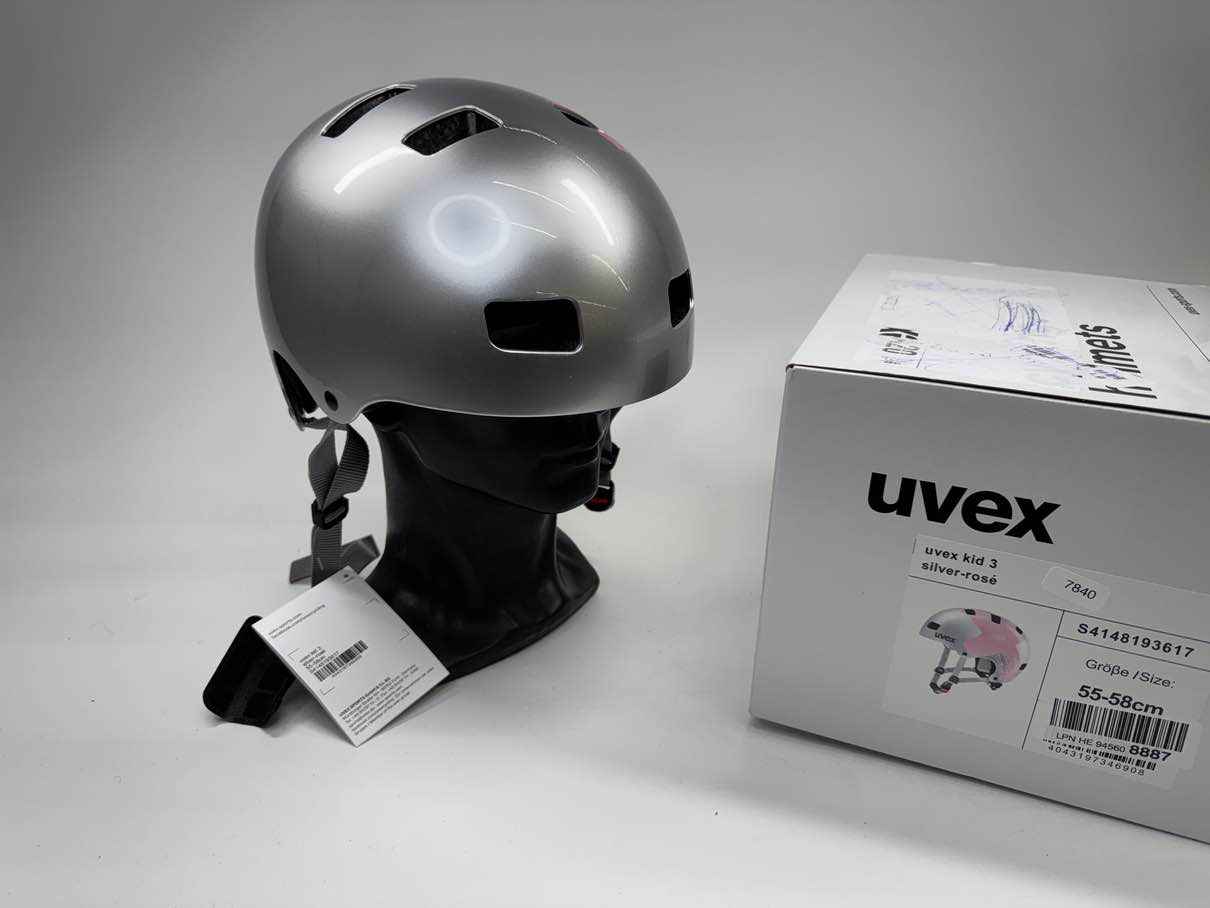 uvex Kid 3 Fahrradhelm - Größe 55-58 cm #7840 - Black Forest Deals