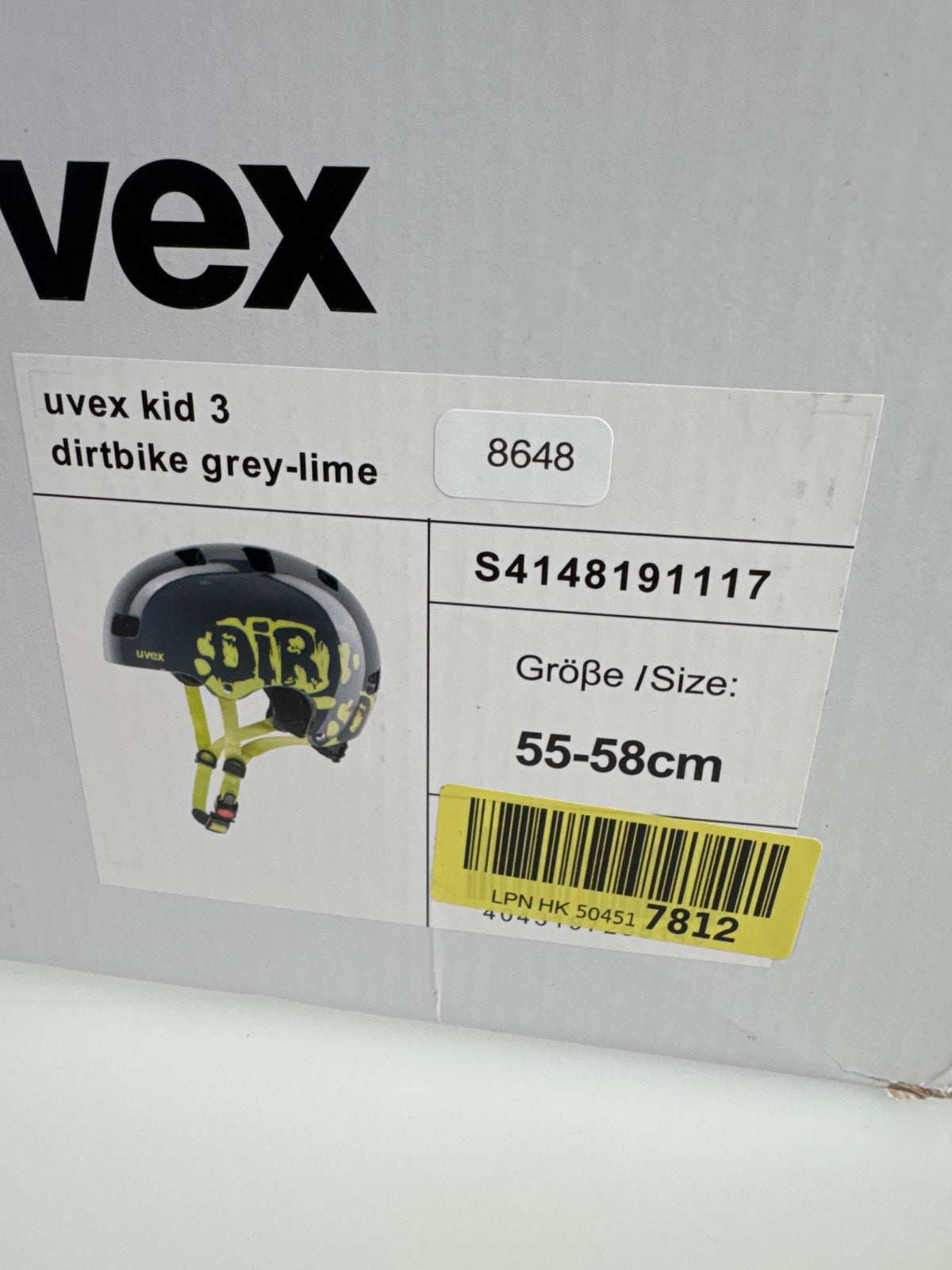 uvex Kid 3 Fahrradhelm - Größe 55-58cm #8648