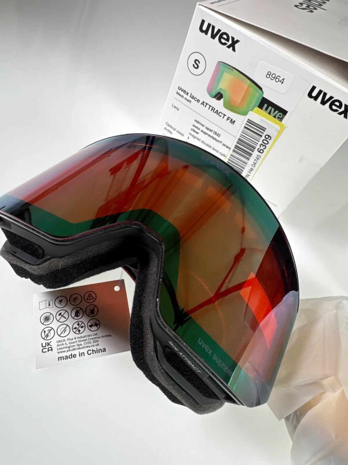 uvex Lace Attact Skibrille verspiegelt - Magnetwechselglas #8964