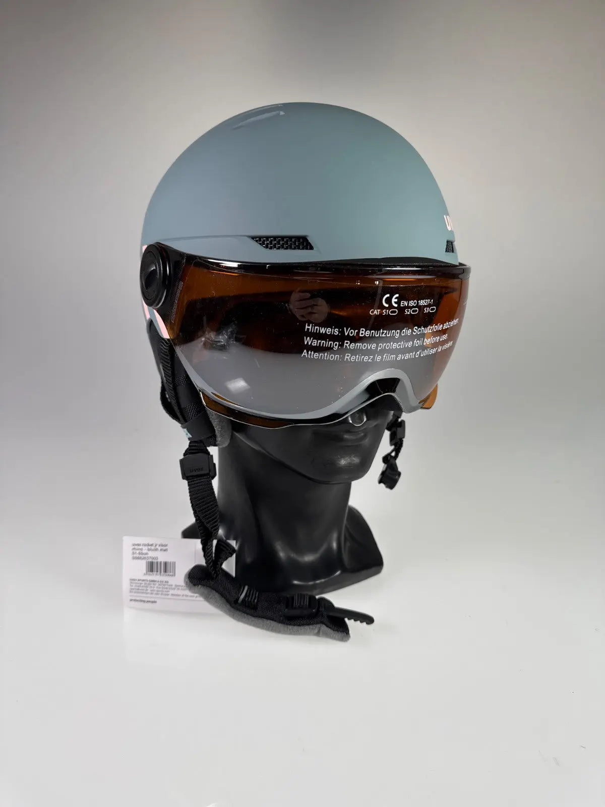 uvex Rocket Jr Visor Skihelm - Größe 51-55cm #8764