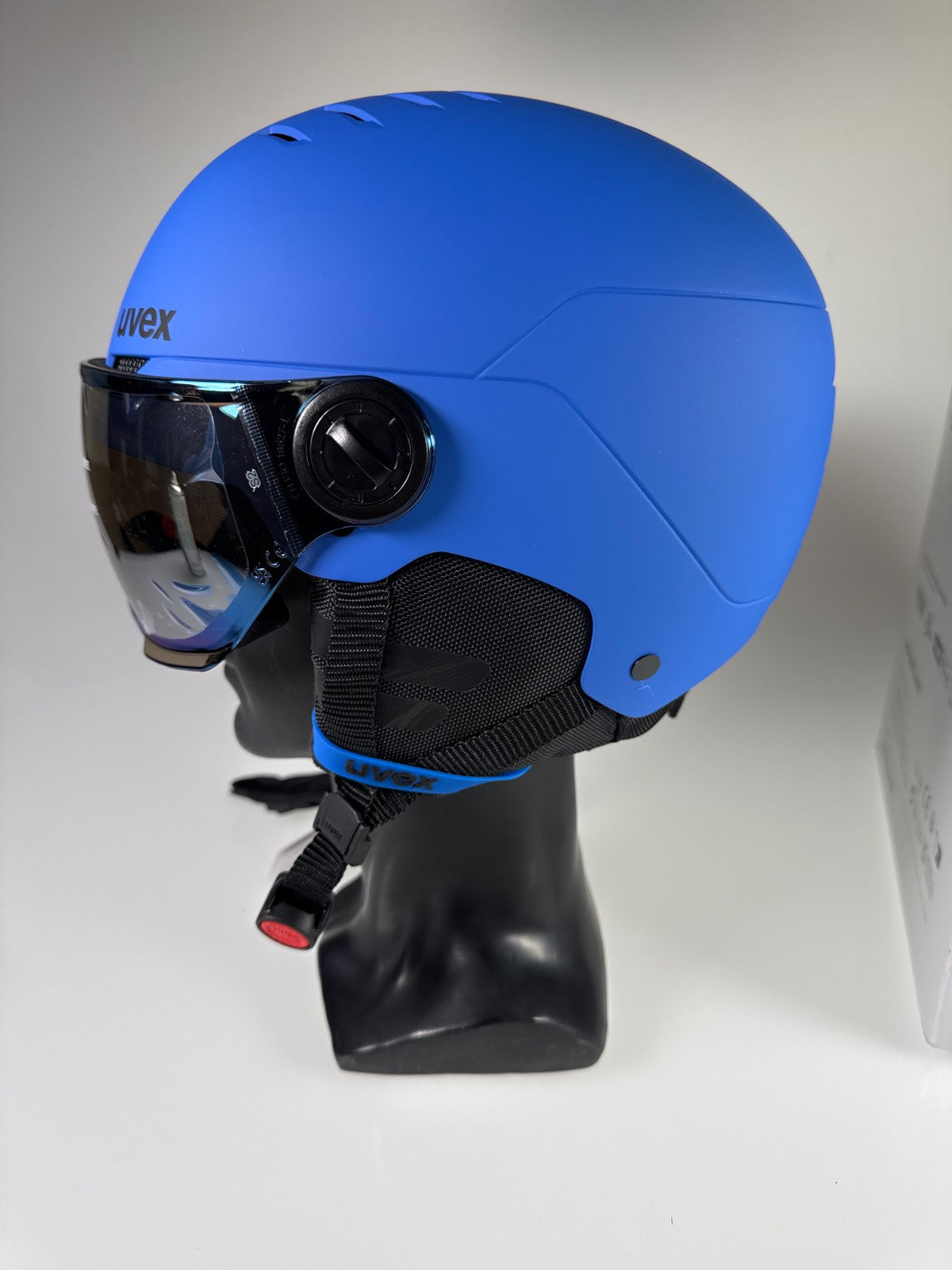 uvex Rocket Jr Visor Skihelm - Größe 51-55cm #8839