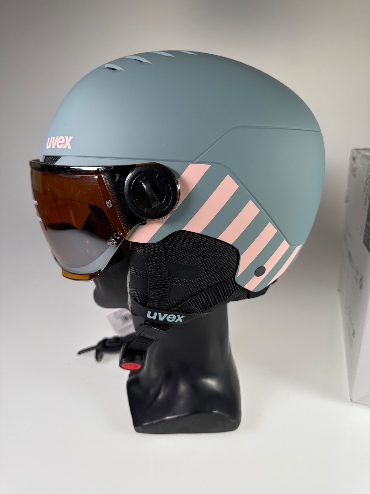 uvex Rocket Jr Visor Skihelm - Größe 51-55cm #8855