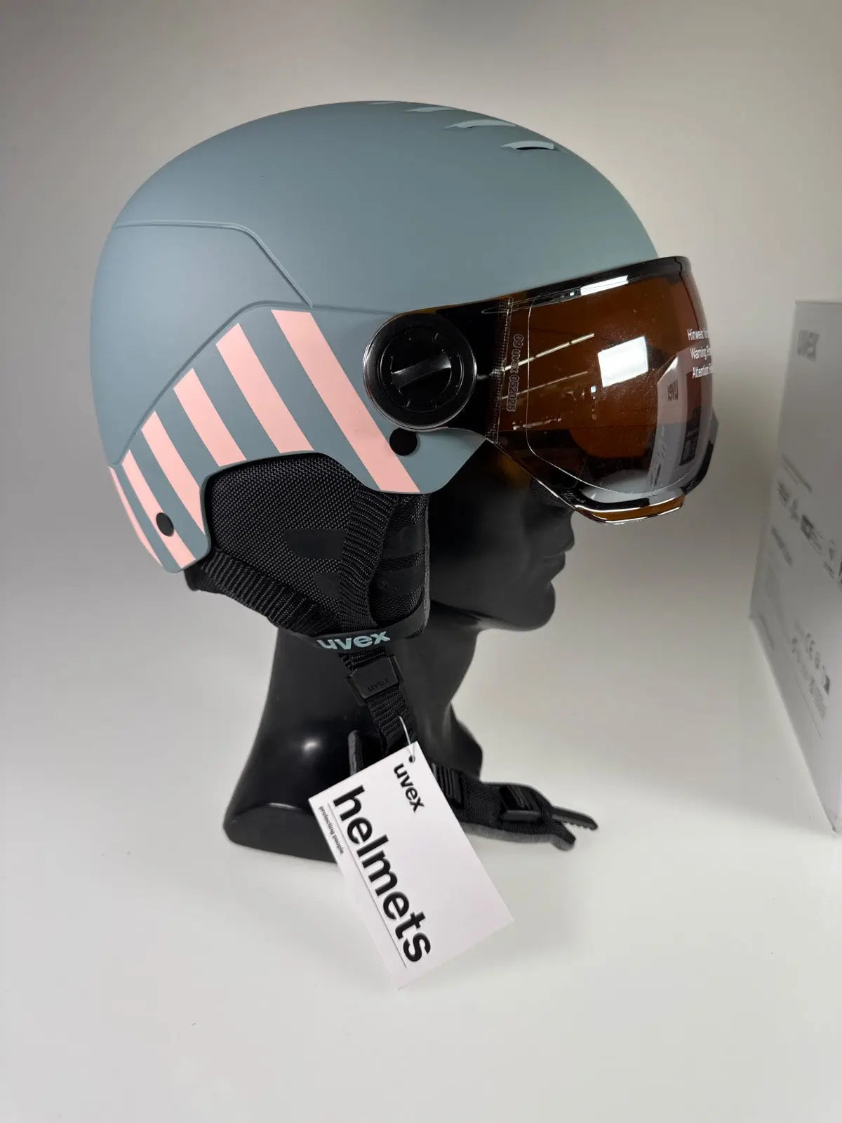 uvex Rocket Jr Visor Skihelm - Größe 54-58cm #8929
