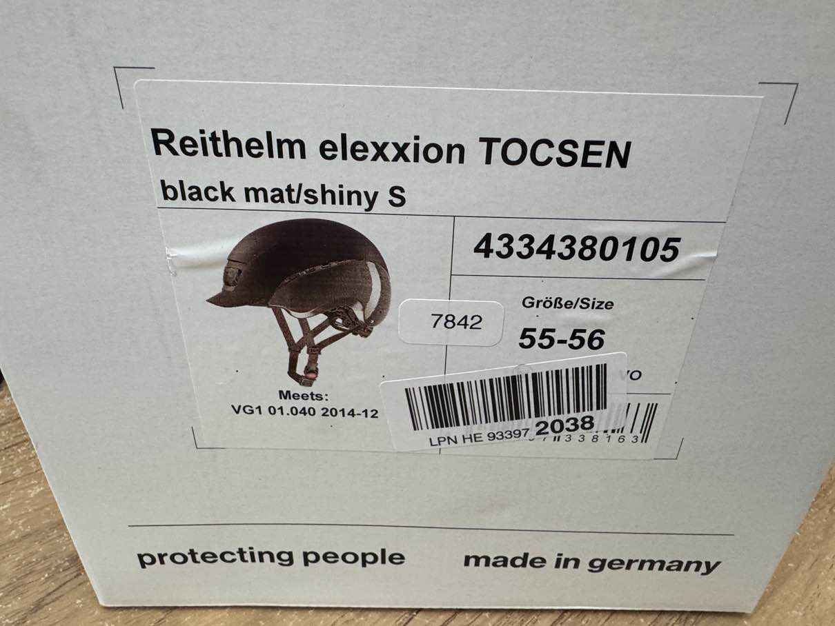 uvex elexxion tocsen Reithelm - Größe 55-56 cm #7842 - Black Forest Deals