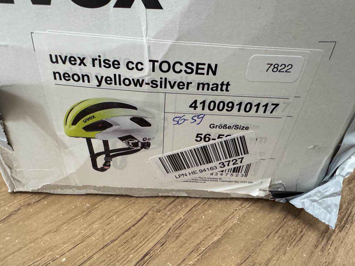 uvex rise cc Tocsen Fahrradhelm - Größe 56-59cm #7822 - Black Forest Deals
