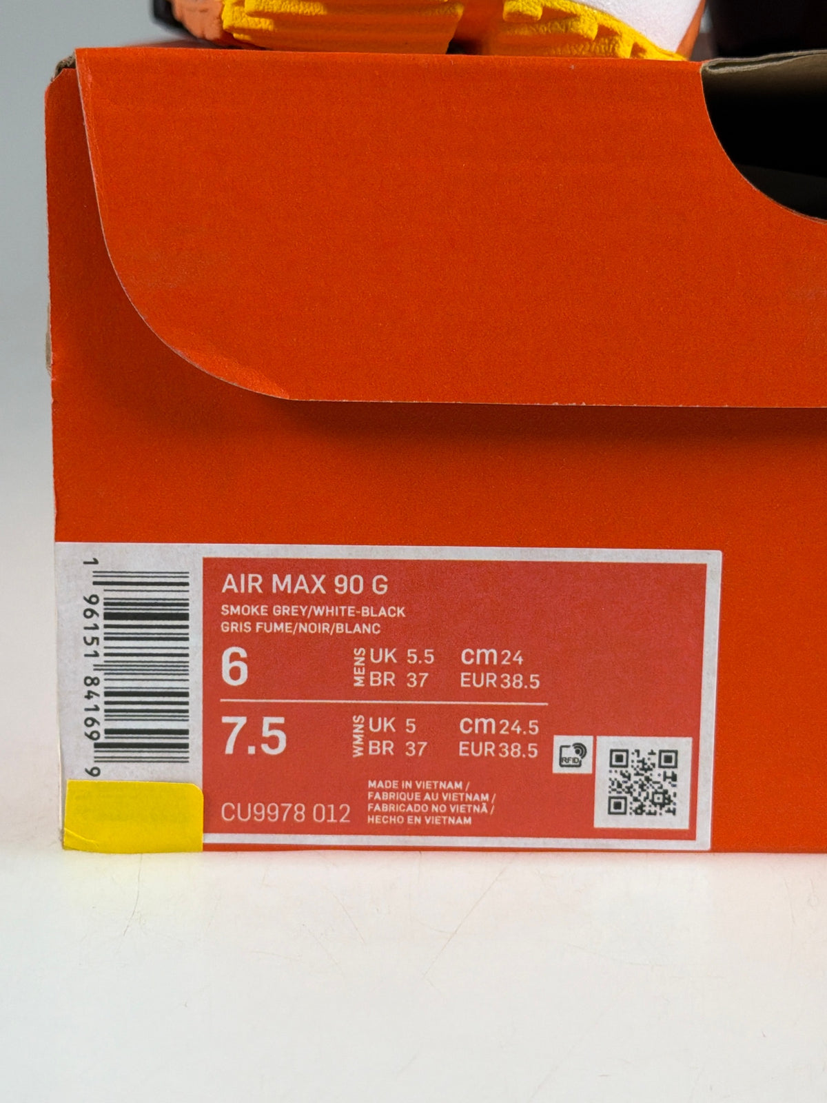 Nike Air Max 90 G - Größe EU 38,5 #12891