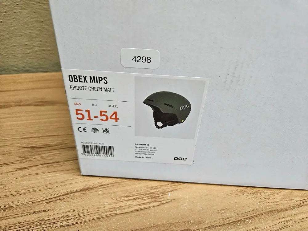 POC Obex Mips Skihelm - Größe 51-54cm #4298 - Black Forest Deals