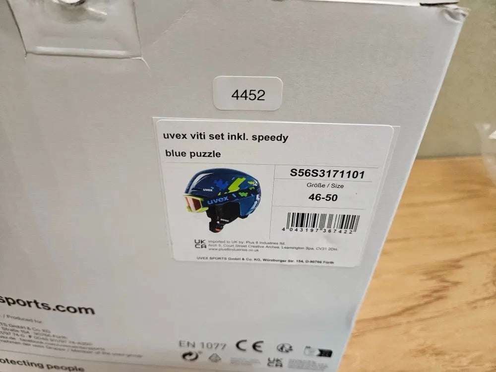 Uvex Viti set inkl. speedy Skihelm mit Skibrille - Größe 46-50cm #4452 - Black Forest Deals