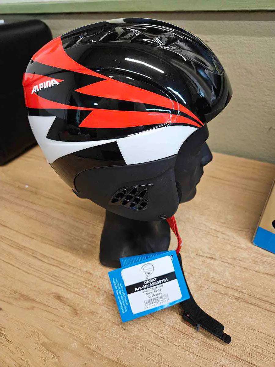 Alpina Carat Skihelm - Größe 48-52cm #5044 Black Forest Deals