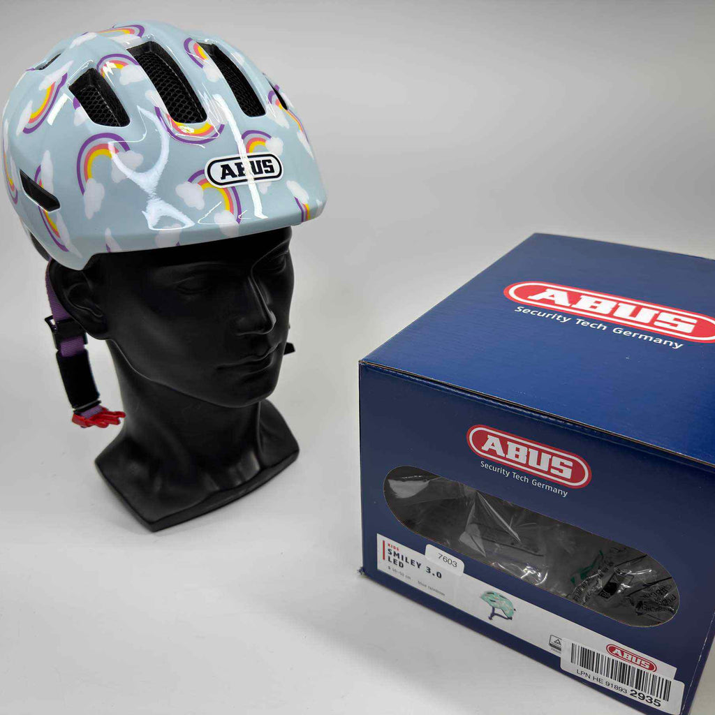 ABUS Smiley 3.0 LED Fahrradhelm - Größe 45-50cm #7603