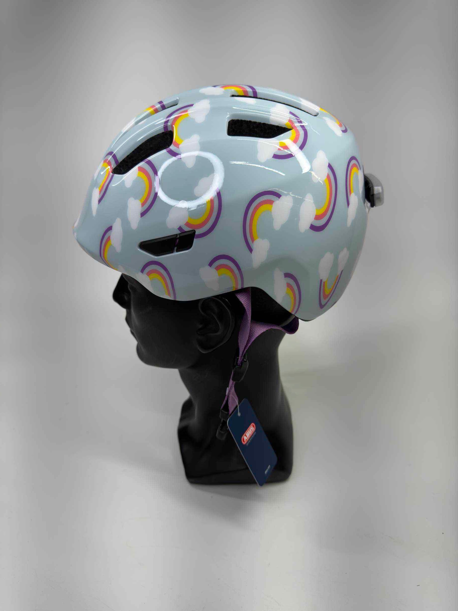 ABUS Smiley 3.0 LED Fahrradhelm - Größe 45-50cm #7603