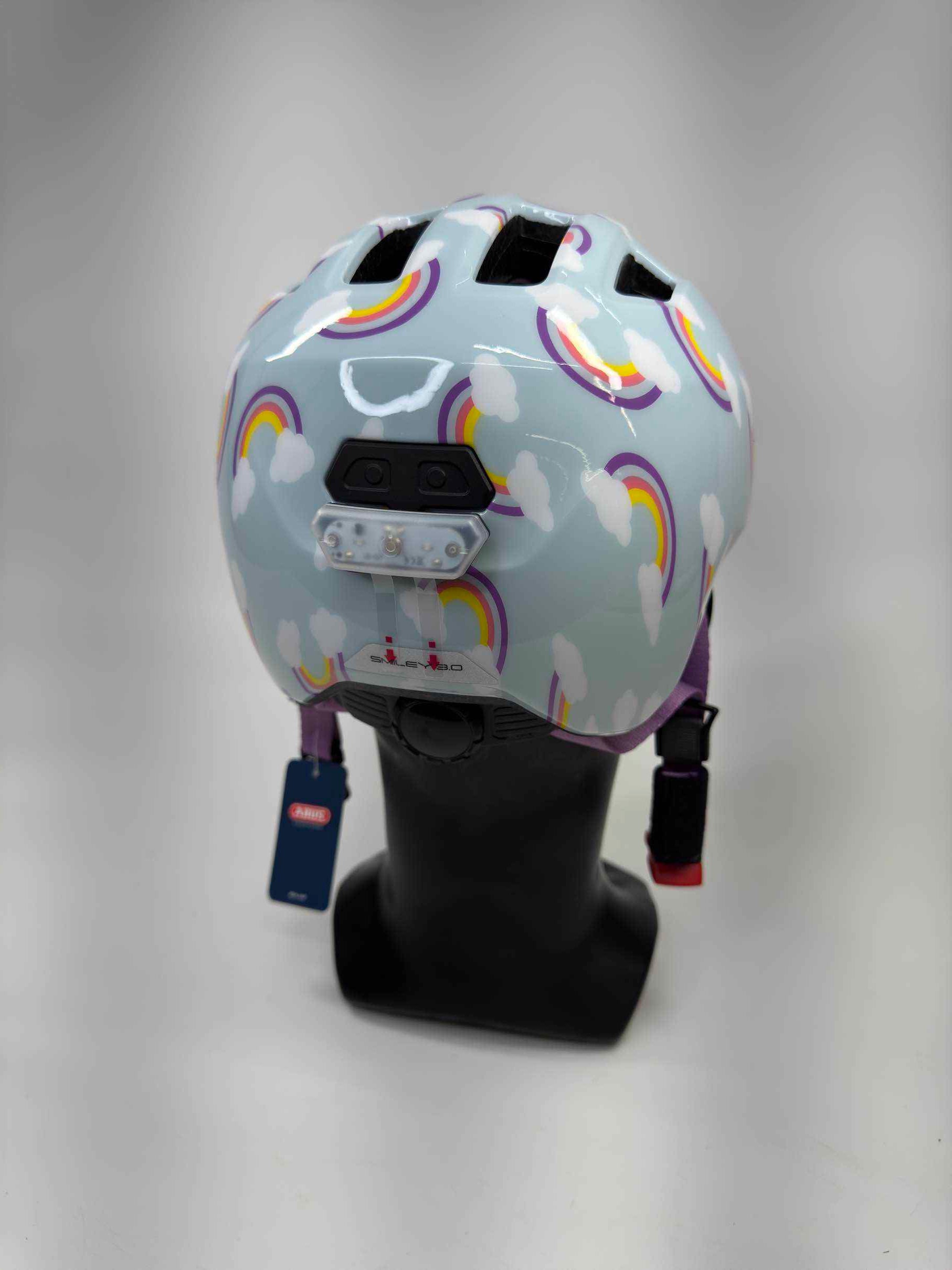 ABUS Smiley 3.0 LED Fahrradhelm - Größe 45-50cm #7603