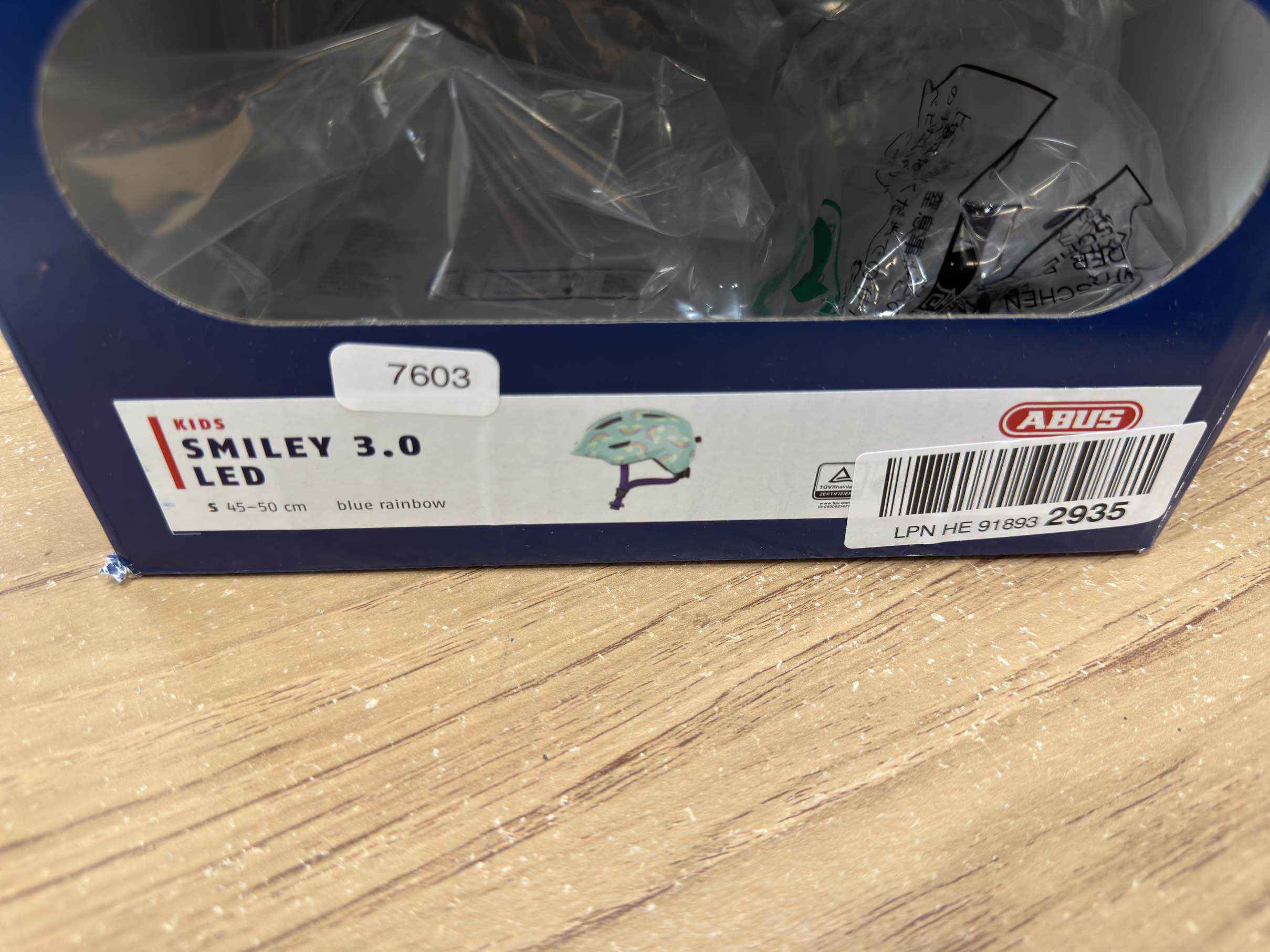 ABUS Smiley 3.0 LED Fahrradhelm - Größe 45-50cm #7603