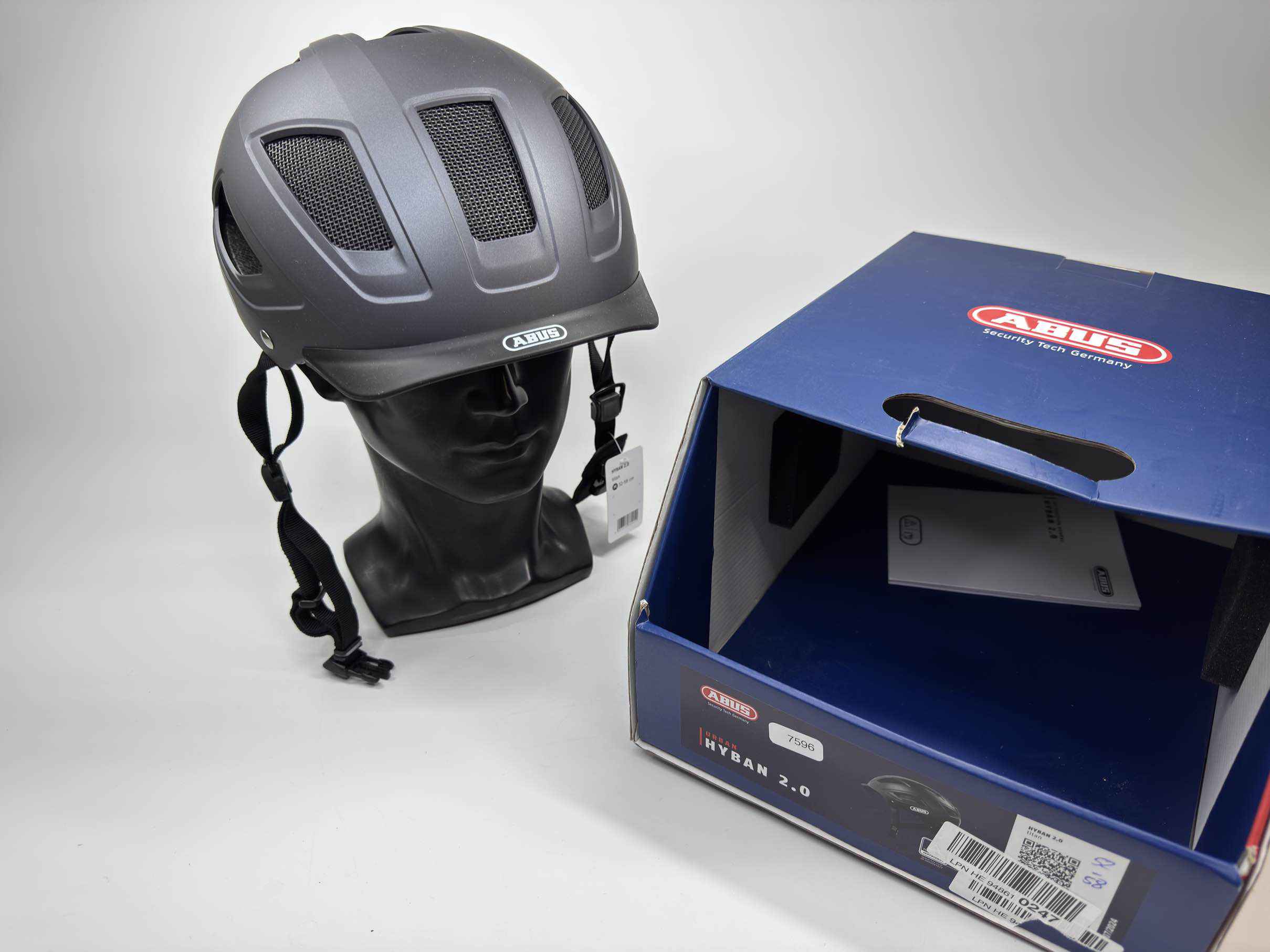 ABUS HYBAN 2.0 Fahrradhelm - Größe 52-58cm #7596
