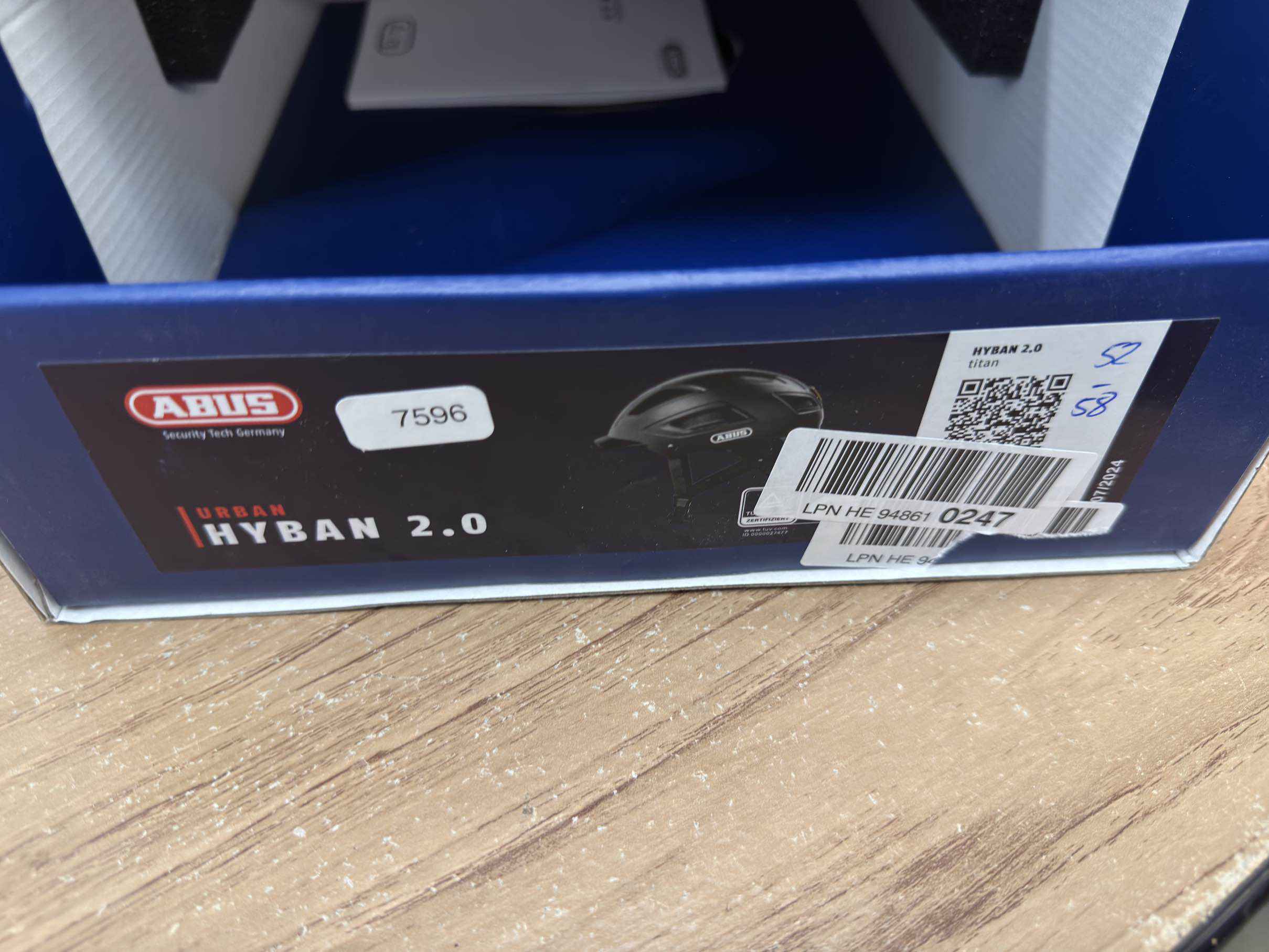 ABUS HYBAN 2.0 Fahrradhelm - Größe 52-58cm #7596