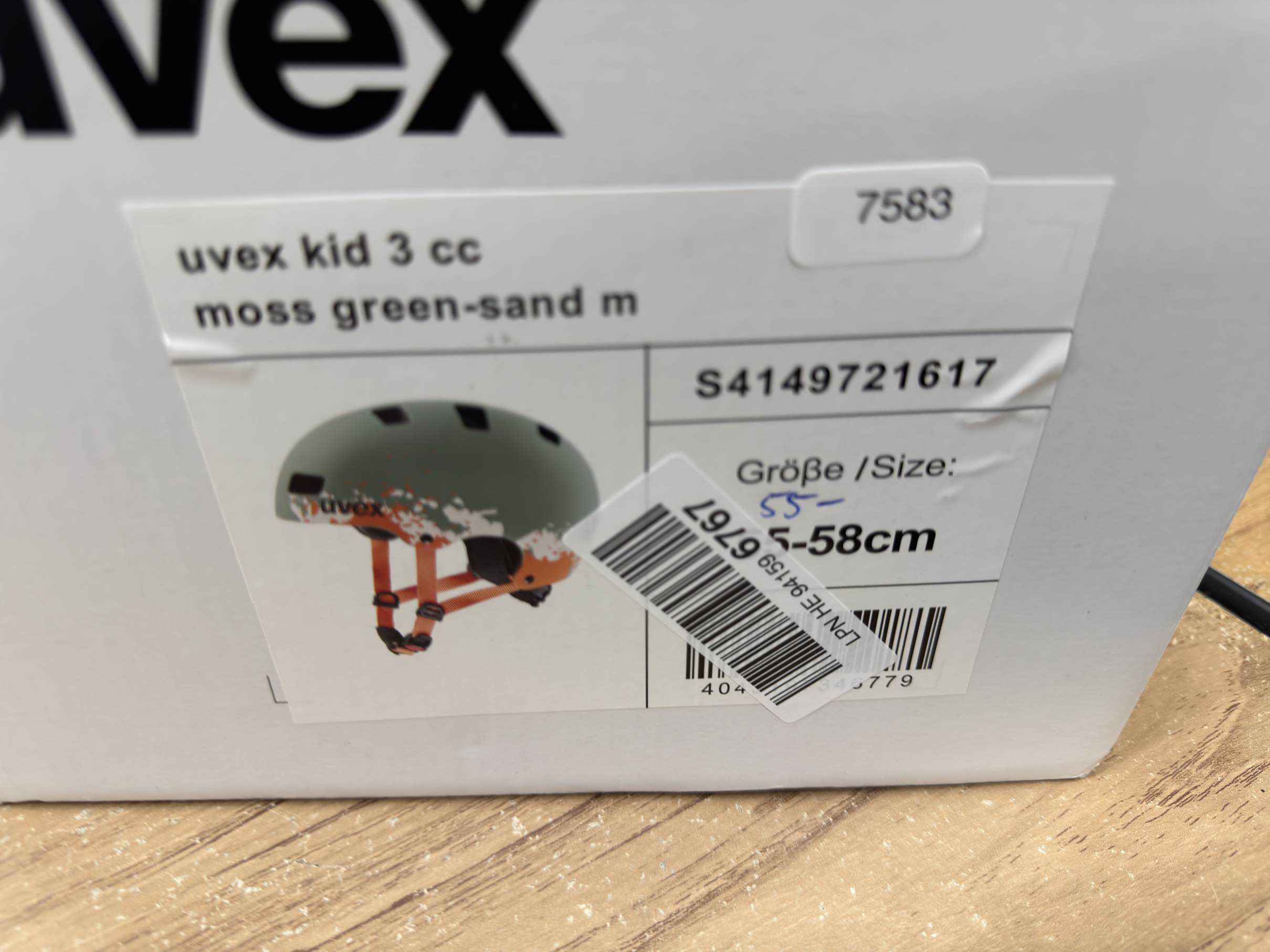 uvex kid 3 cc Fahrradhelm - Größe 55-58cm #7583