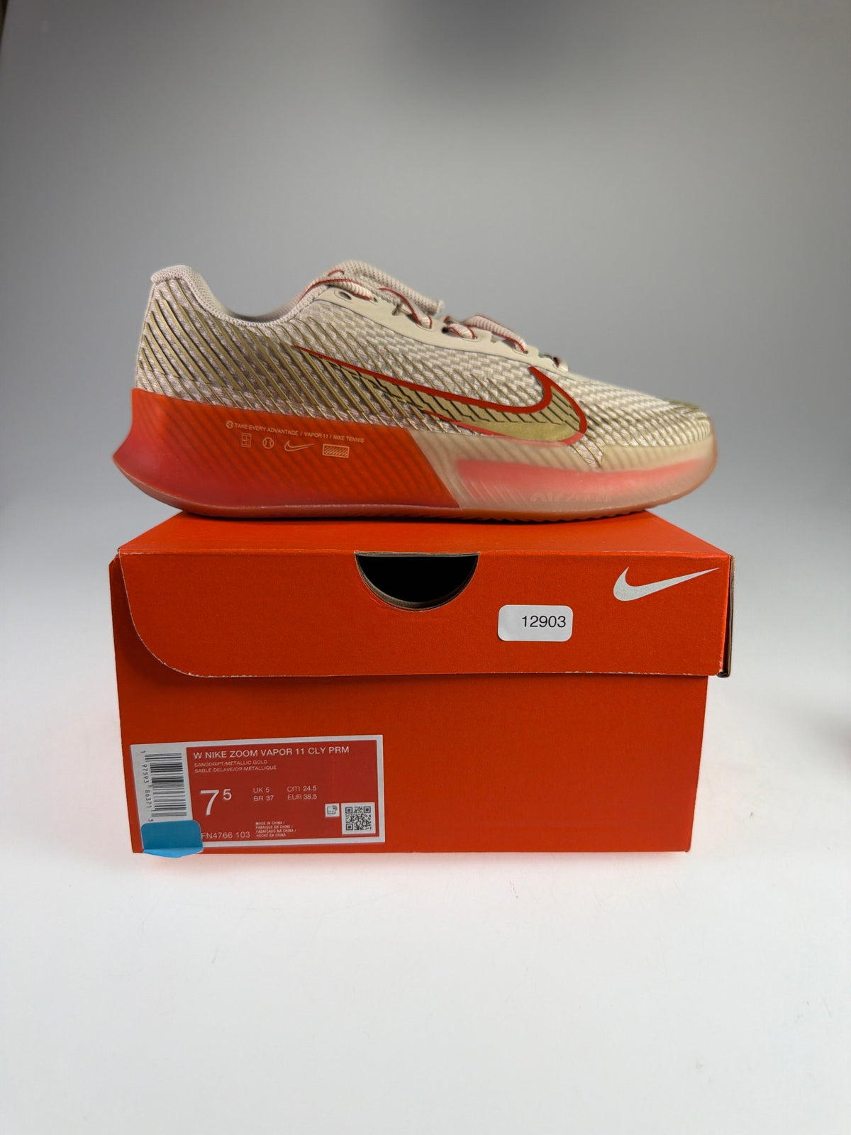 Nike Zoom Vapor 11 Cly PRM - Größe EU 38,5 #12903