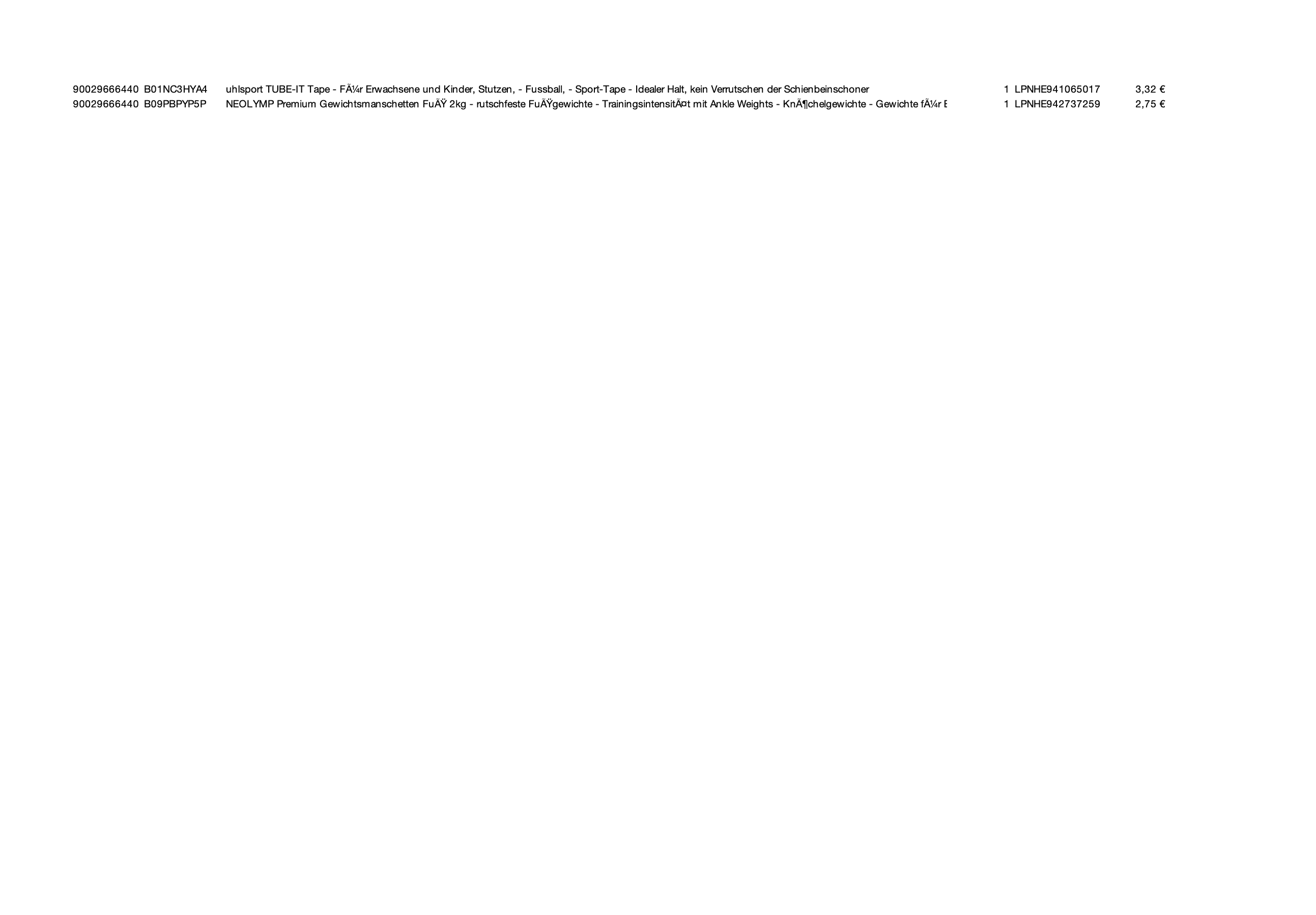 Amazon Retouren Palette #29666440 (Sport & Sonstiges)