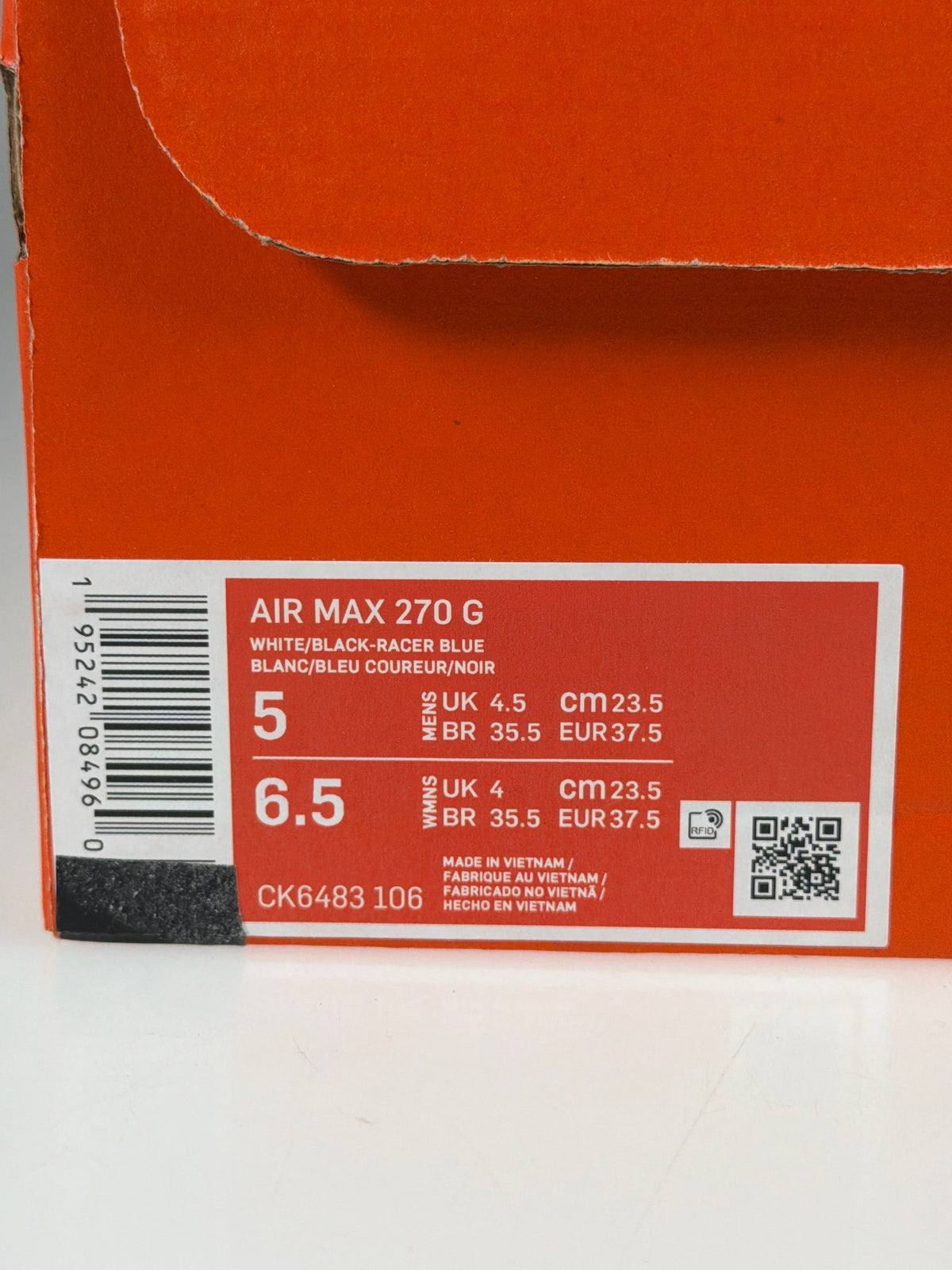 AIR MAX 270 G - Größe 37.5 #10323