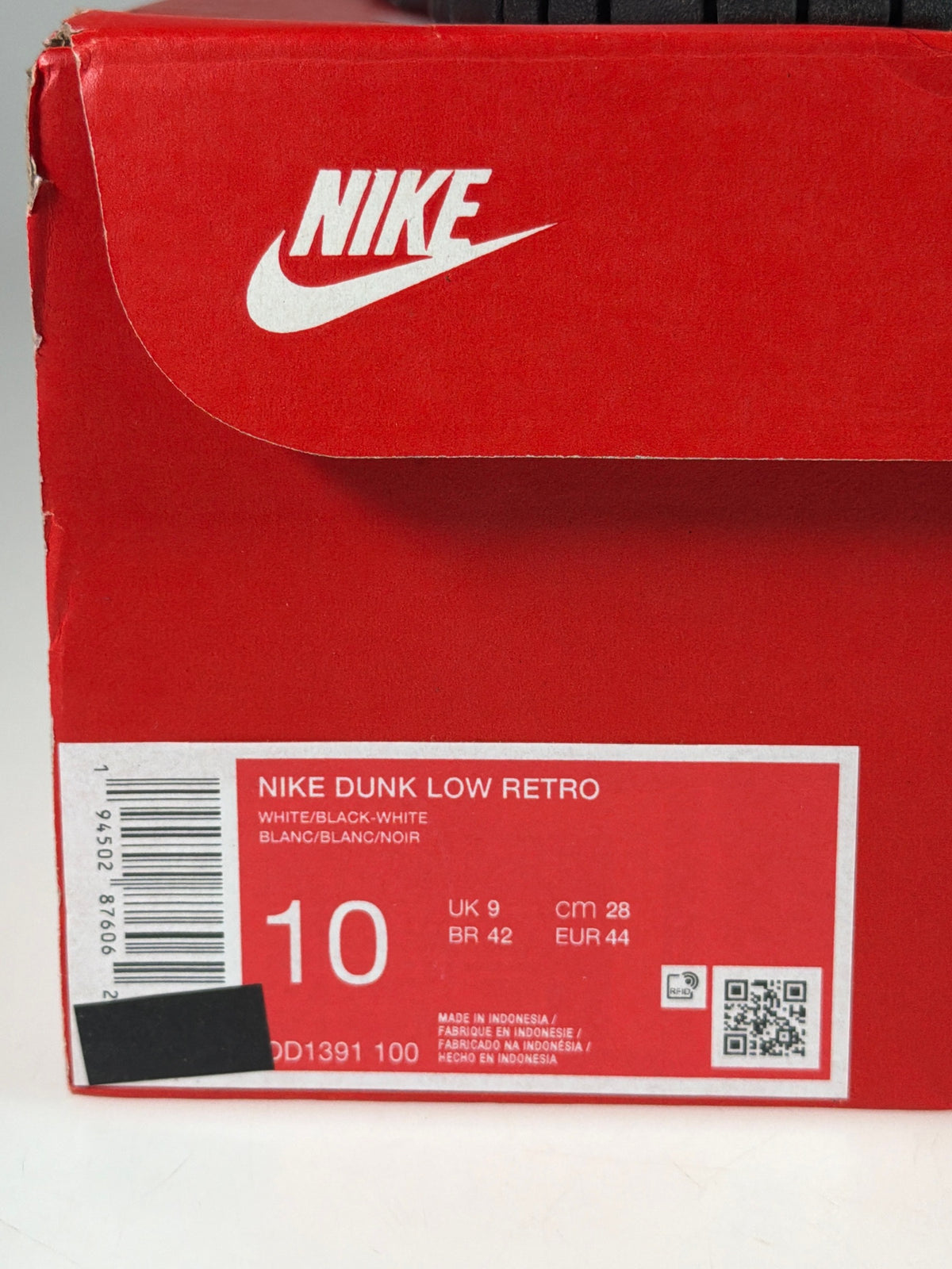 Nike Dunk Low Retro - Größe EU 44 #13000