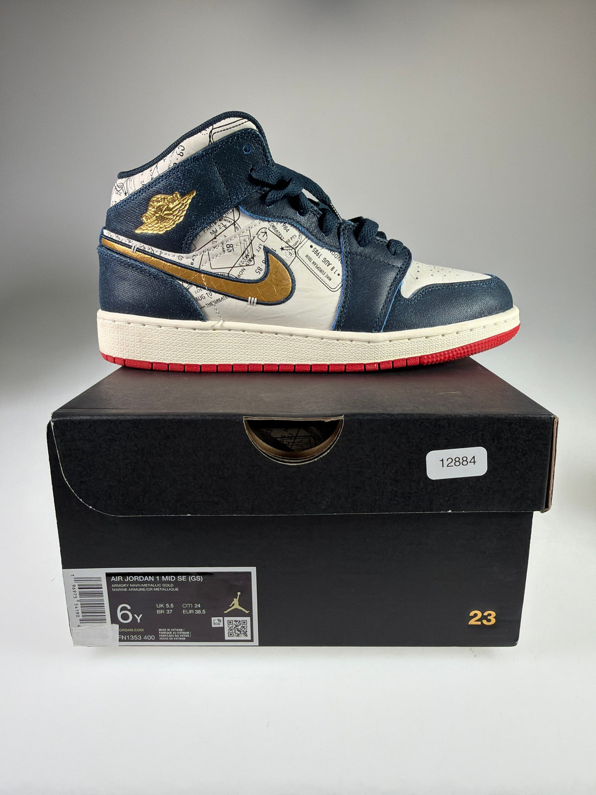 Air Jordan 1 Mid SE (GS) - Größe EU 38,5 #12884