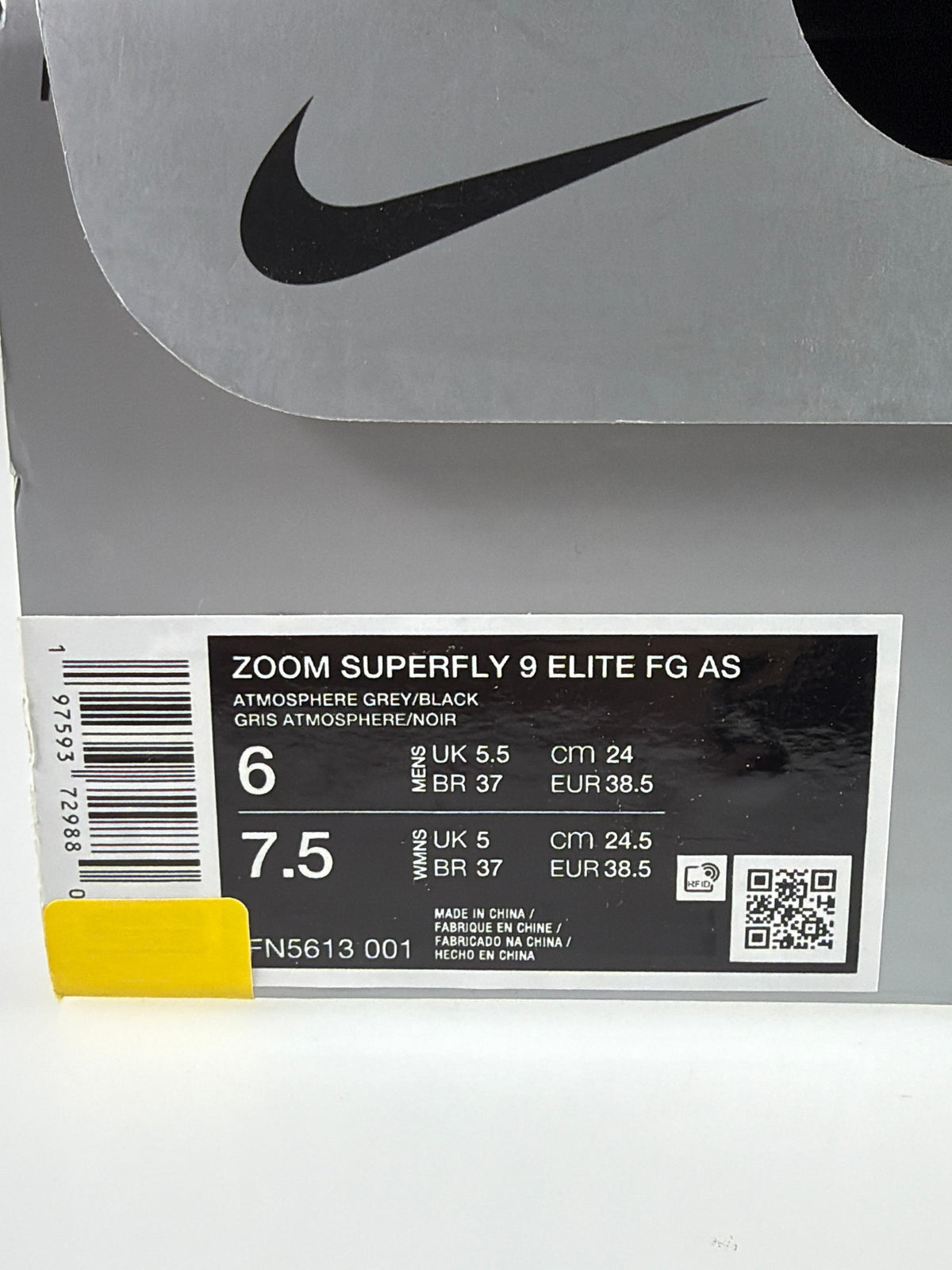ZOOM SUPERFLY 9 ELITE FG AS - Größe 38.5 #10329
