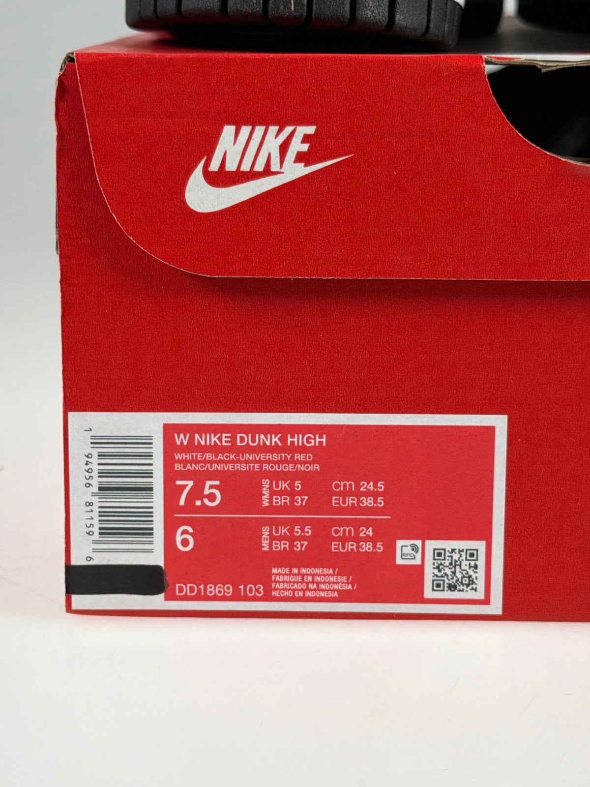 Nike Dunk High - Größe EU 38,5 #12875