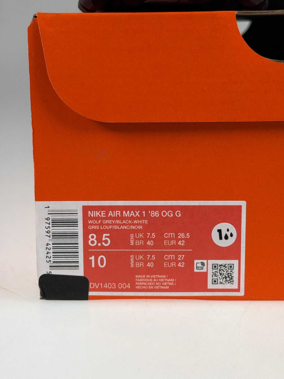 Nike Air Max 1 '86 OG G - Größe EU 42 #12905
