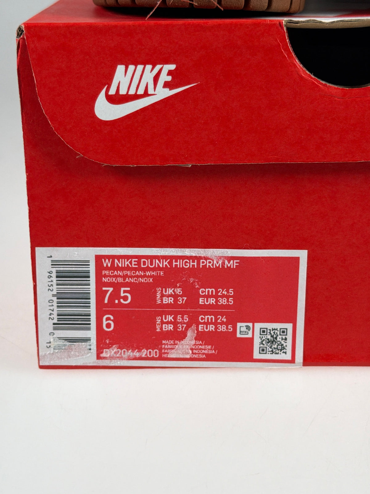 Nike Dunk High PRM Mf (W) - Größe EU 38,5 #12936