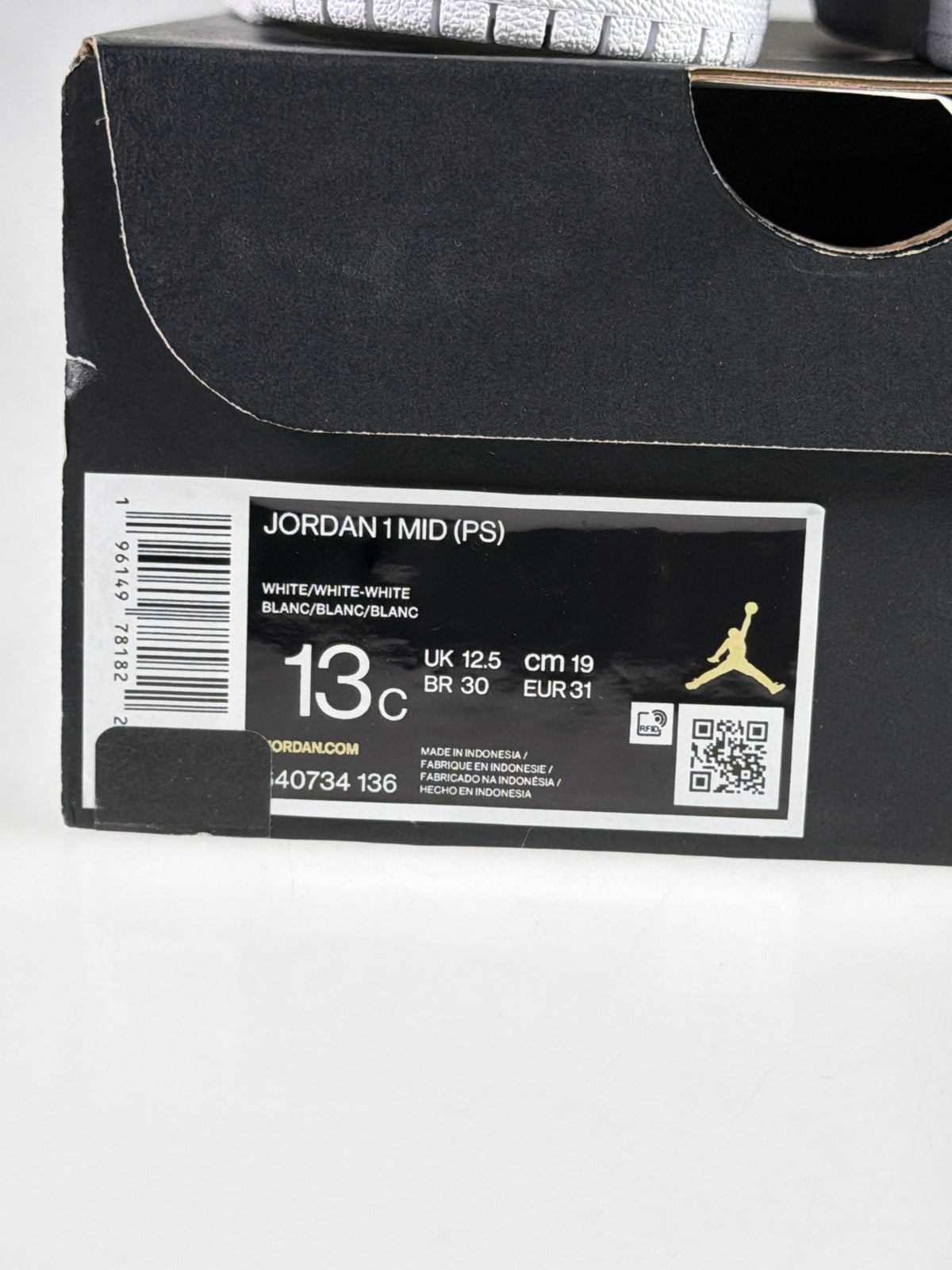 Jordan 1 Mid (PS) - Größe EU 31 #12838