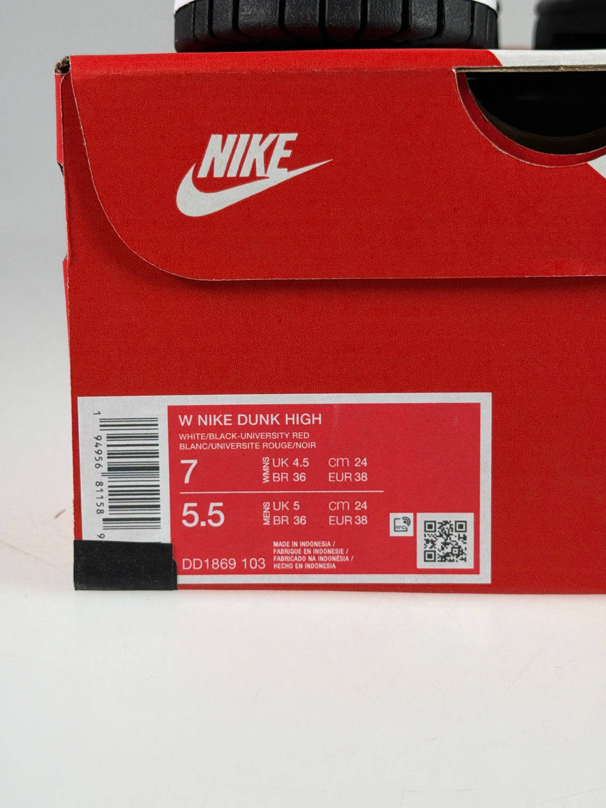 Nike Dunk High - Größe EU 38 #12928