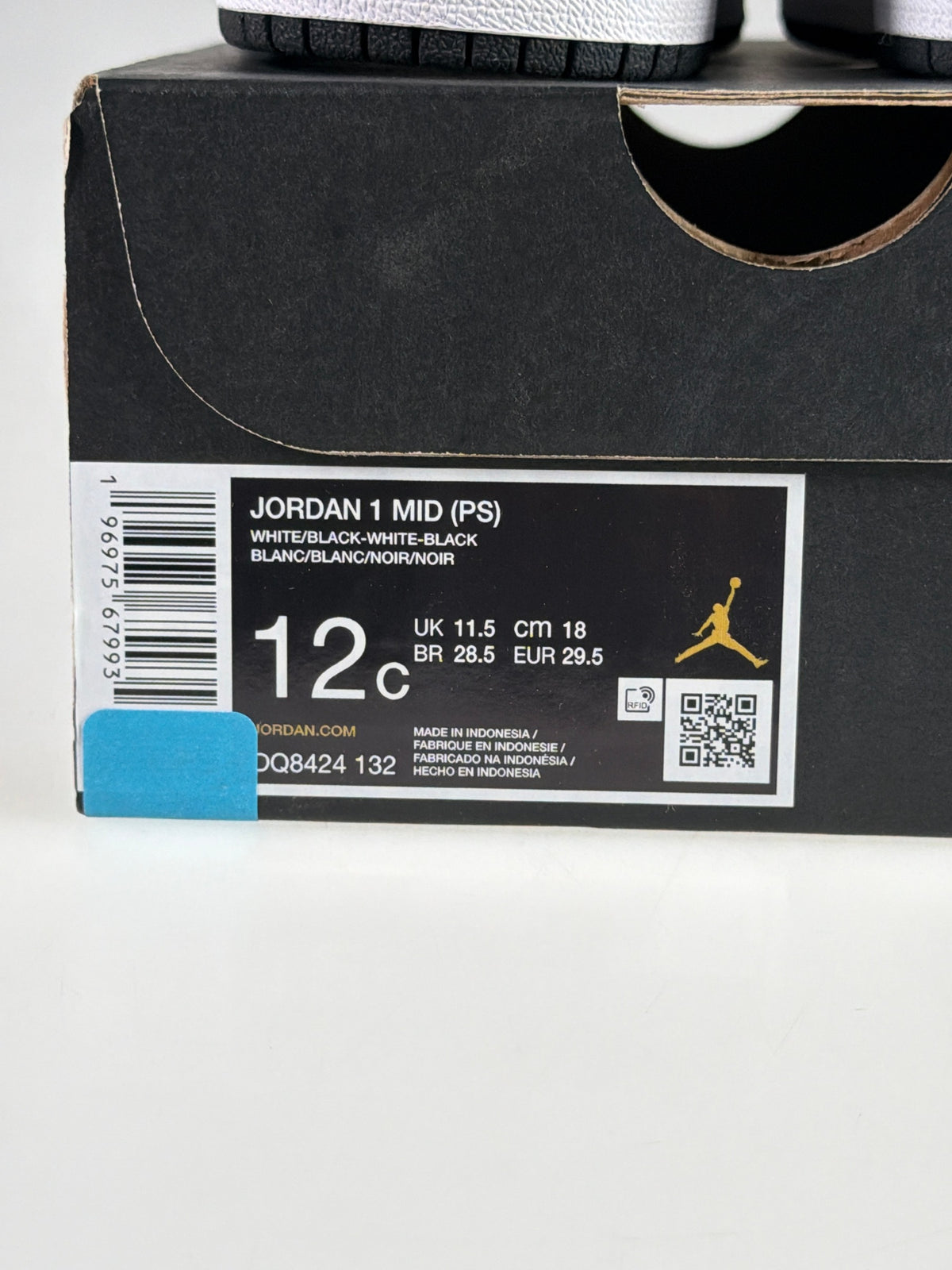 Jordan 1 Mid (PS) - Größe EU 29,5 #12847
