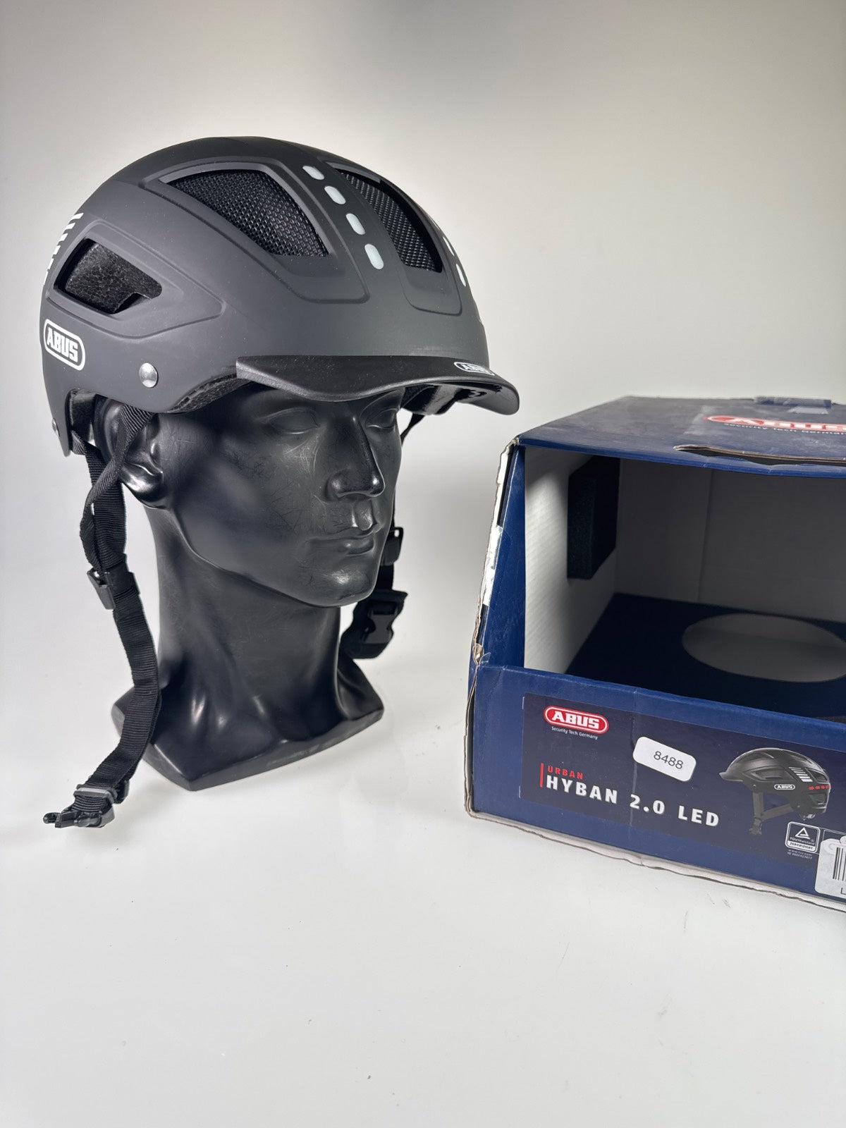 ABUS Hyban 2.0 LED Fahrradhelm - Größe 52-58cm #8488 
