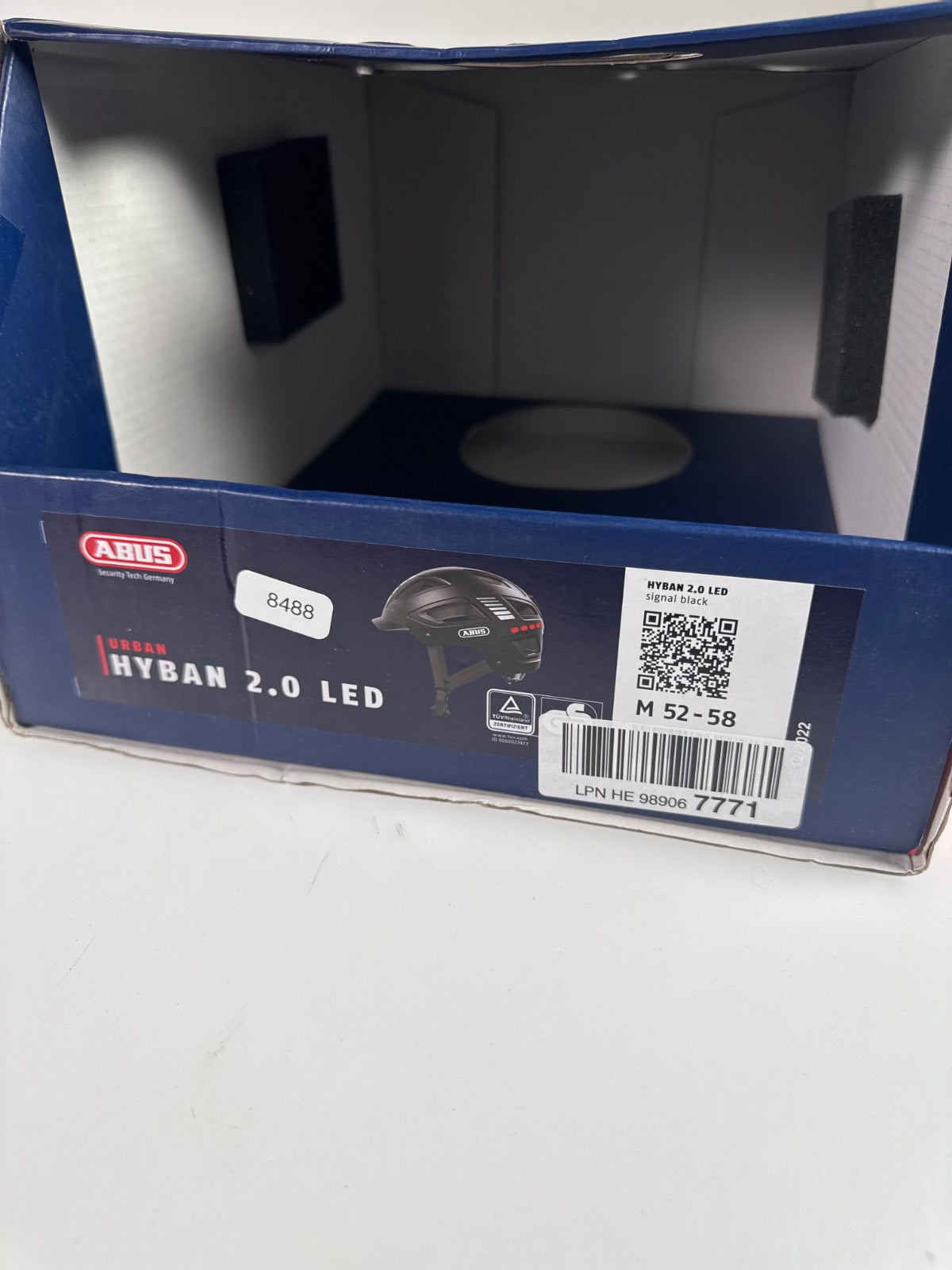 ABUS Hyban 2.0 LED Fahrradhelm - Größe 52-58cm #8488 