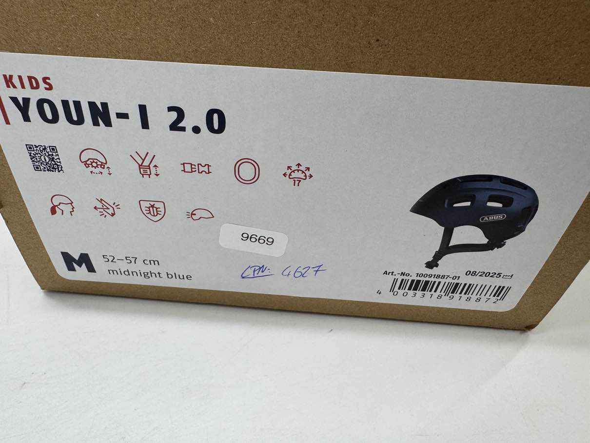 ABUS Kids Youn-I 2.0 Fahrradhelm - Größe 52-57cm #9669 